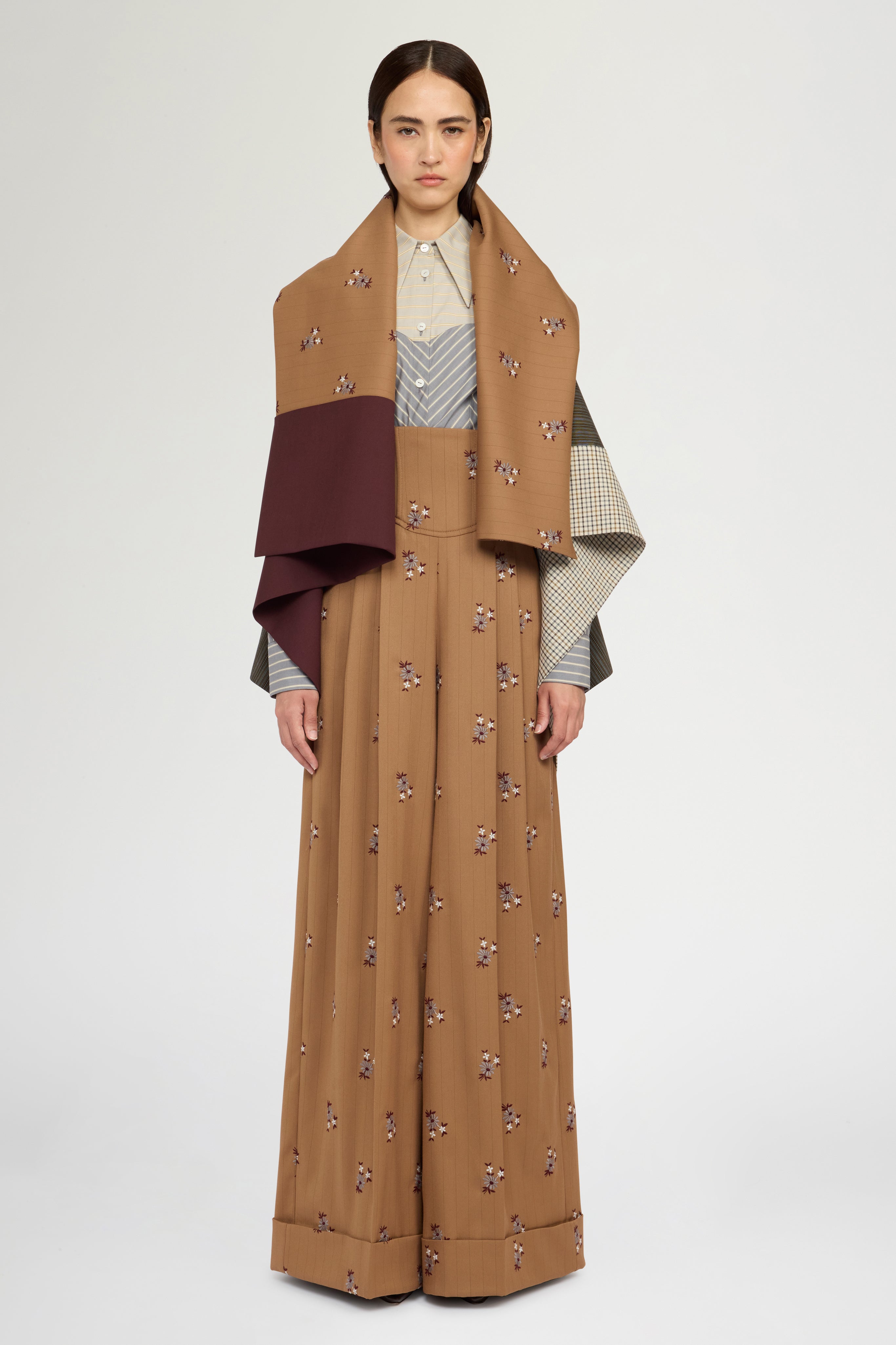 mixed-print Gavoi back