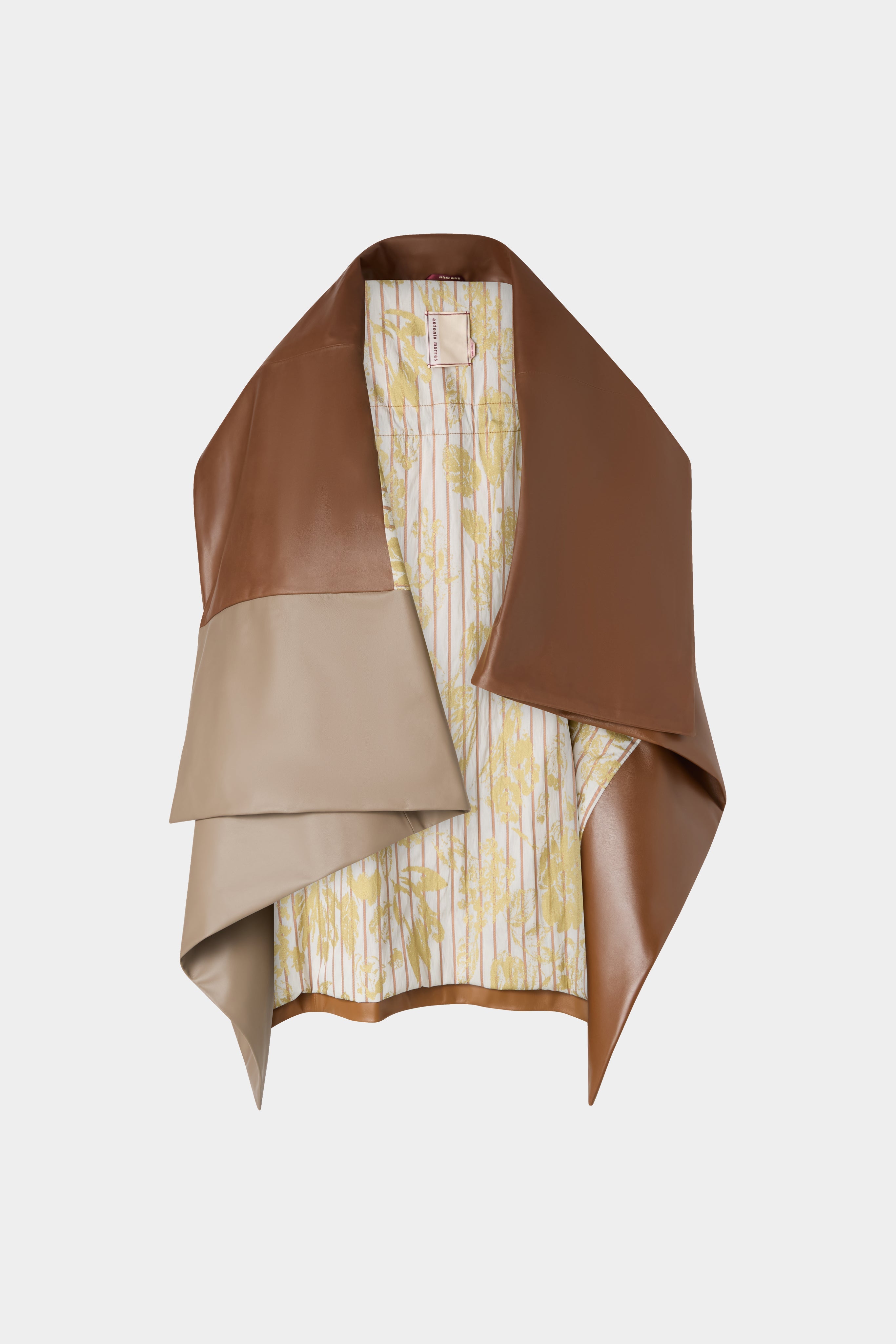leather colour-block Gavoi front