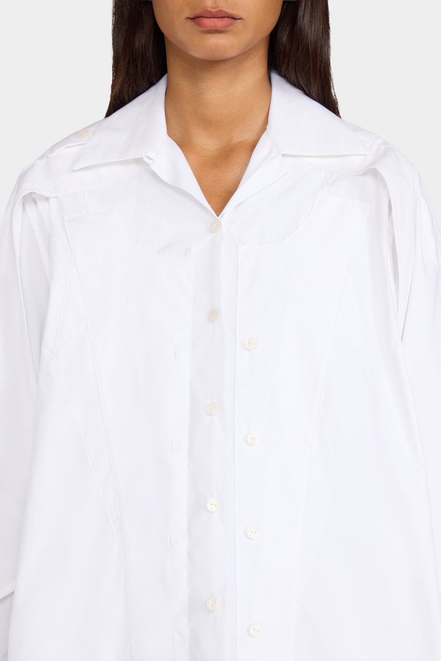collar and placket detail