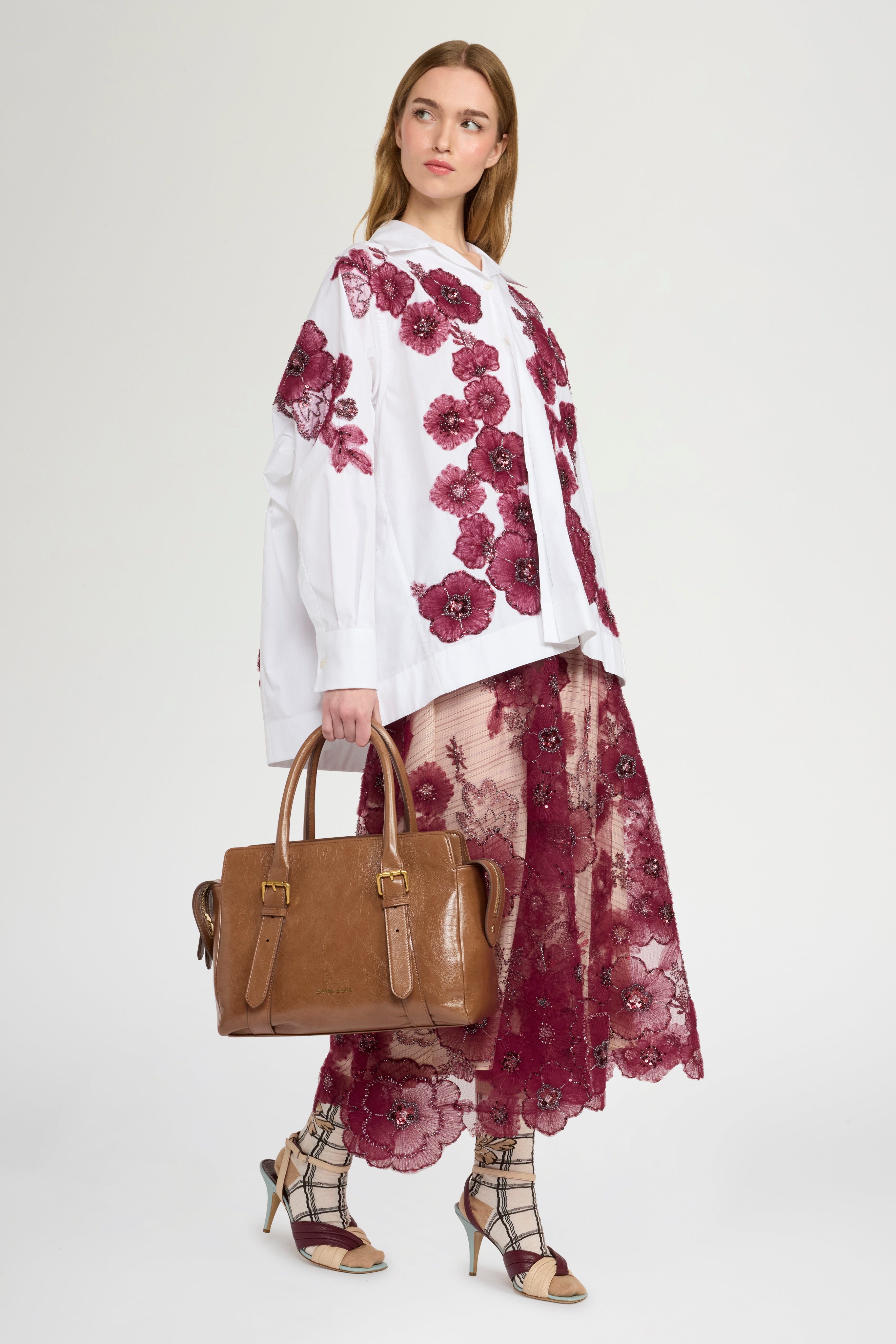 floral appliqué detail