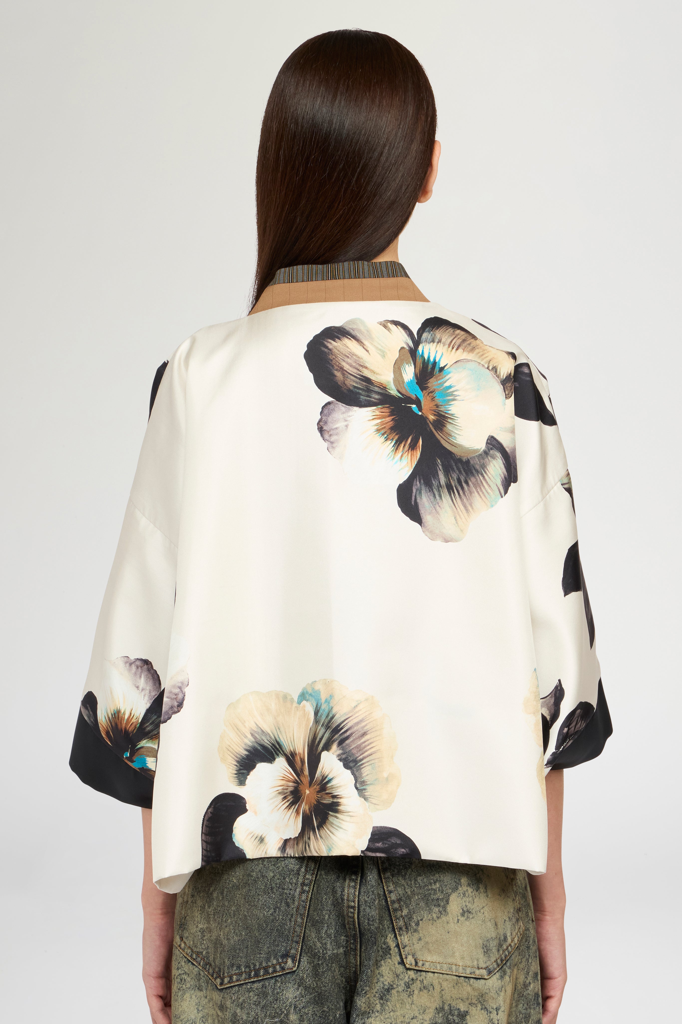 silk twill side view