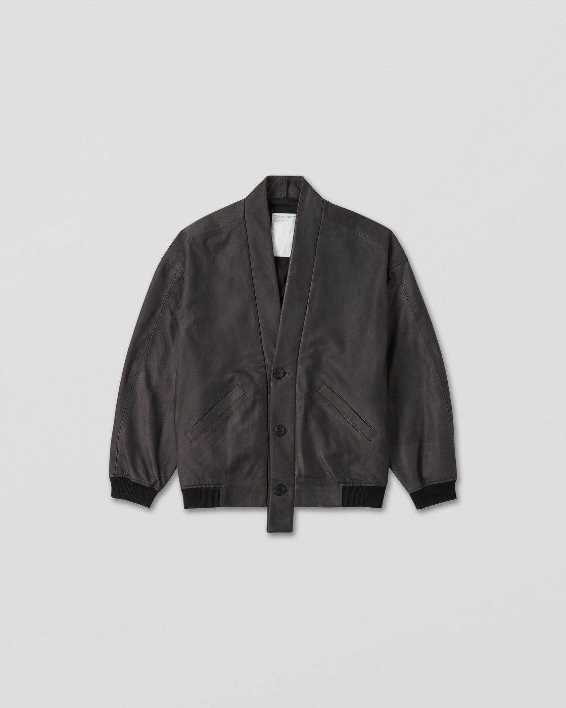 AM2-10 Leather Haori Bomber Jacket