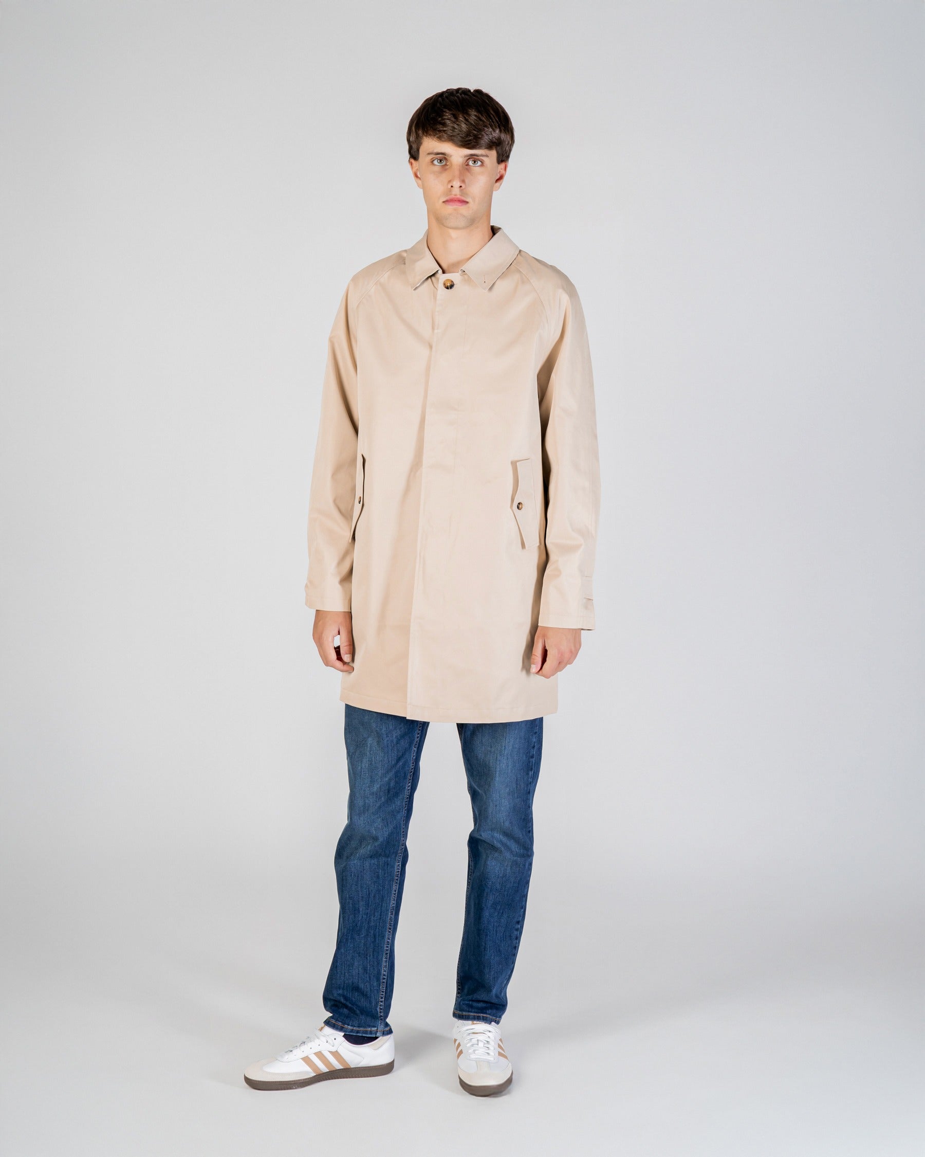 Back view with the archival shoulder cape