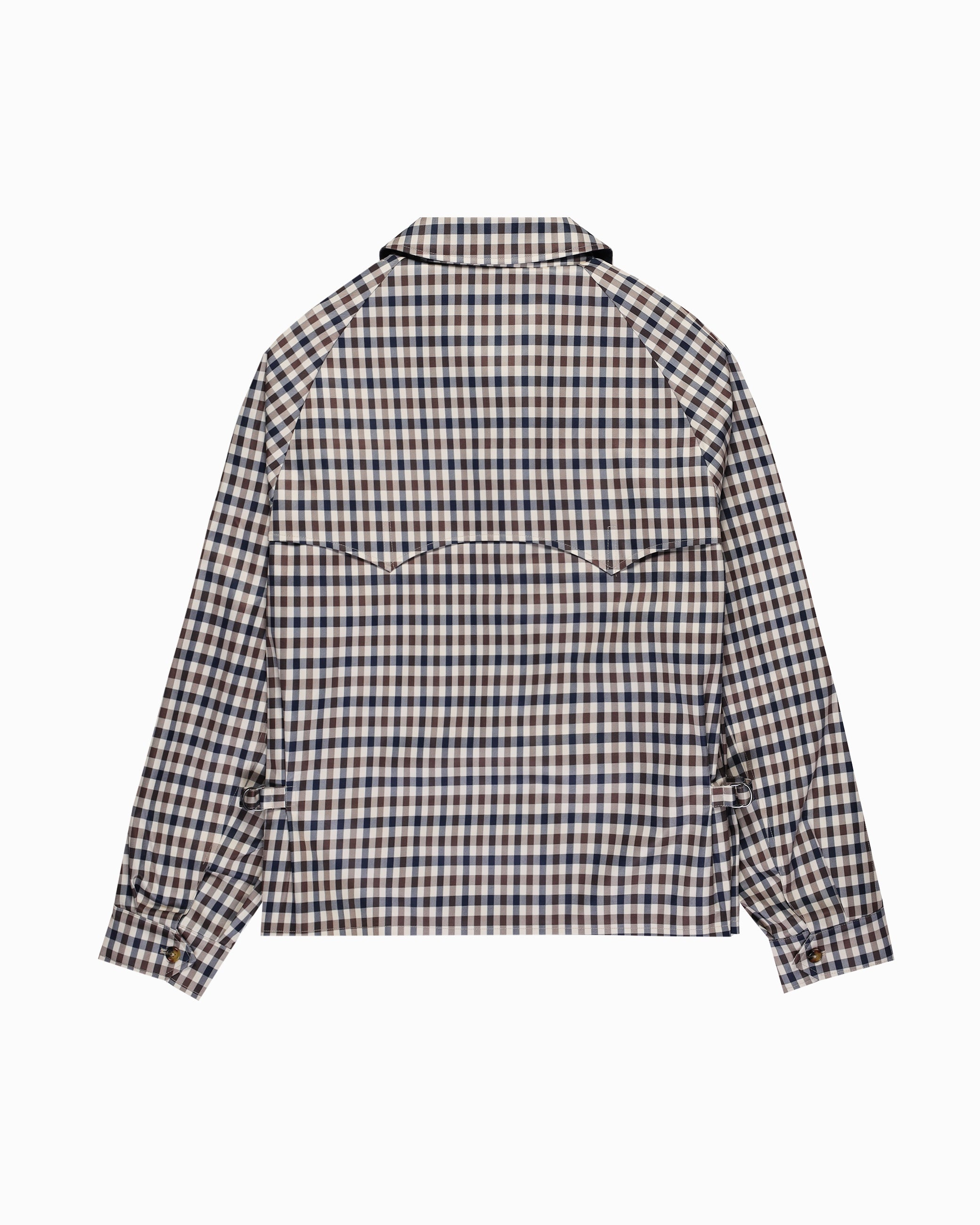 Back view with neat straight hem