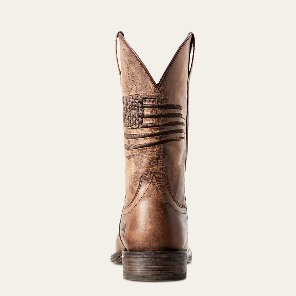 Circuit Patriot Wide Square Toe Cowboy Boot, official product view 6