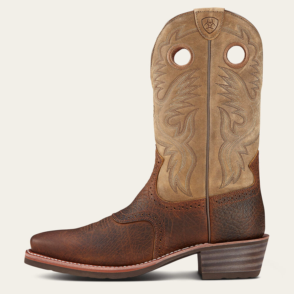 Heritage Roughstock Square Toe Cowboy Boot, official product view 2
