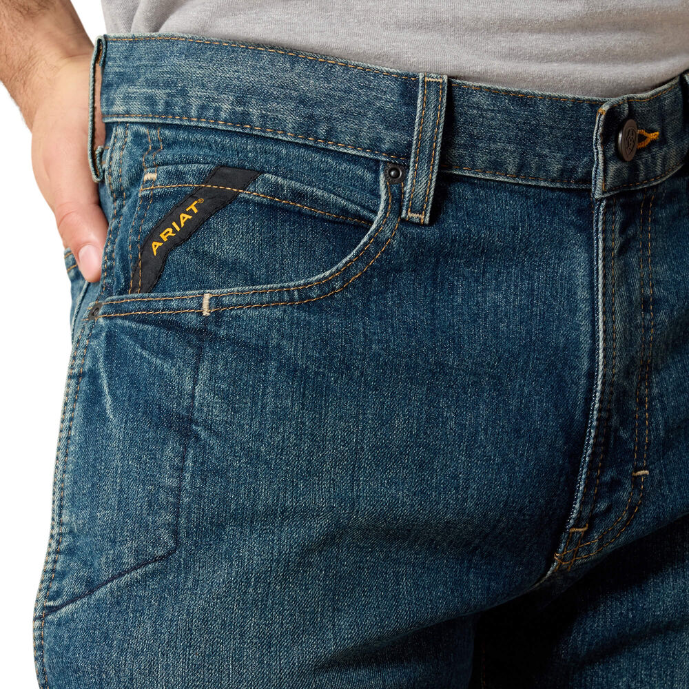 Rebar M4 Relaxed DuraStretch Basic Boot Cut Jean, official product view 6
