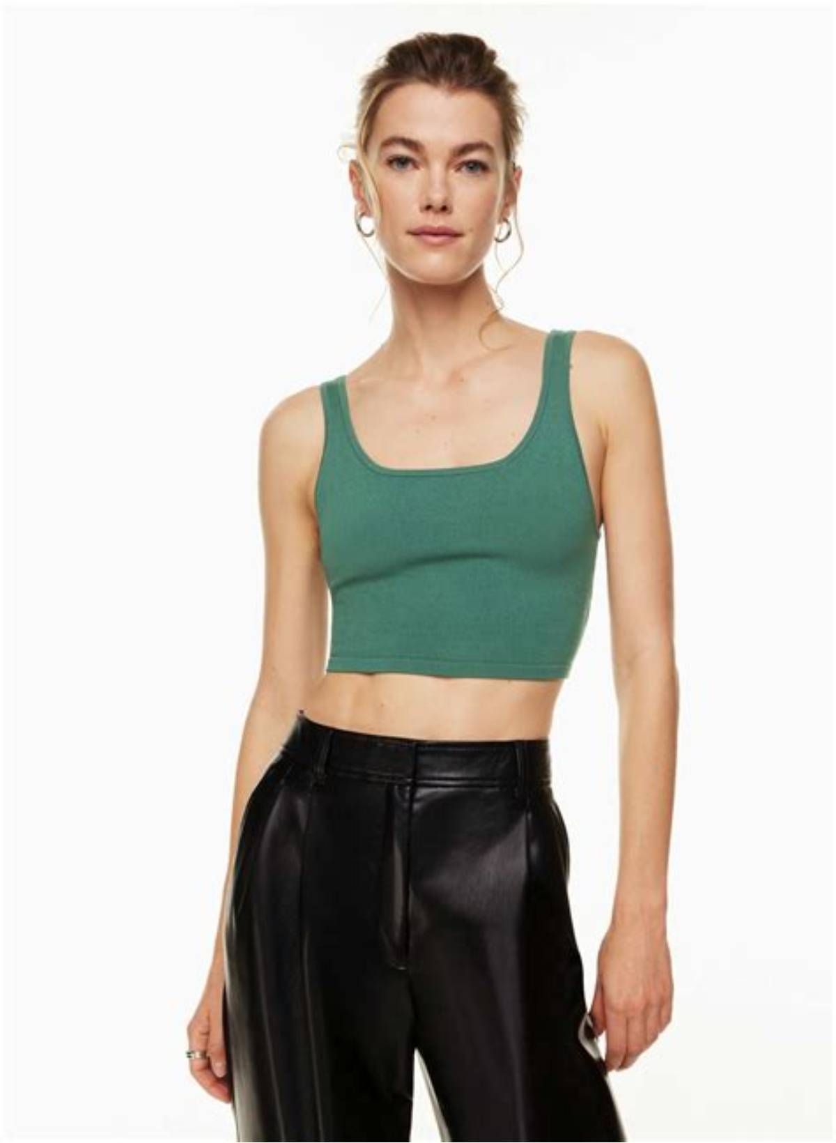 Babaton SCULPT KNIT SQUARENECK CROPPED TANK | Aritzia US