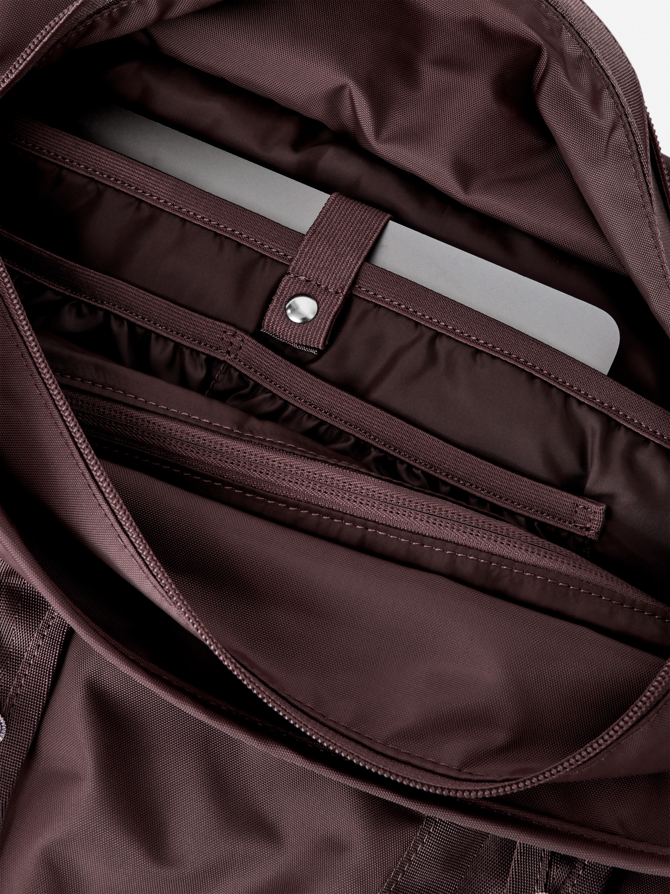 Close view of strap and fabric