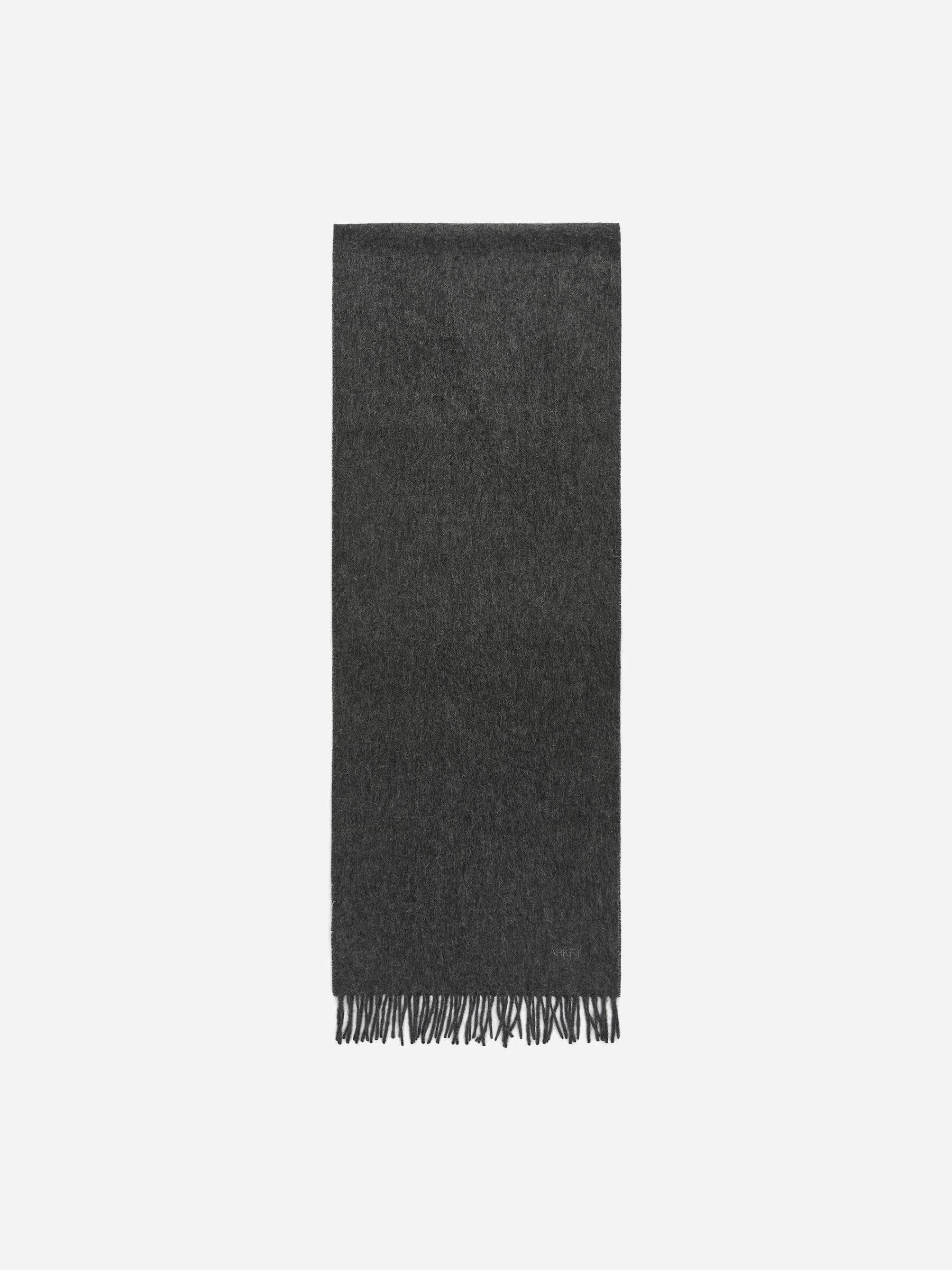 Cashmere Scarf flat packshot with fringes