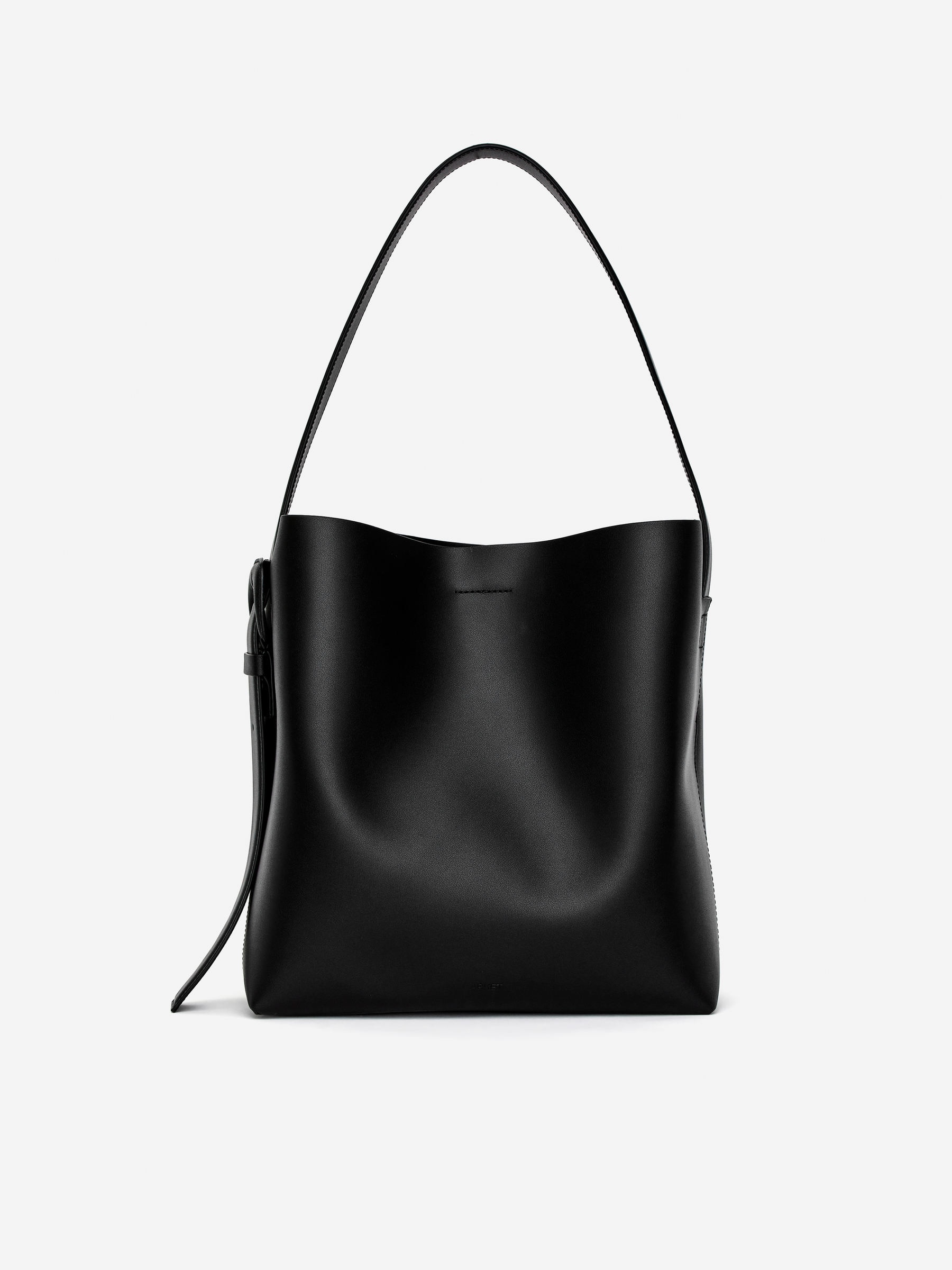 Reverse view of the leather tote