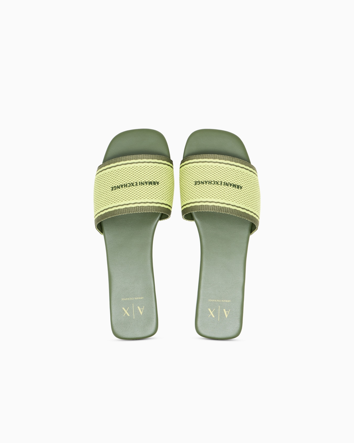 Flat Jacquard Fabric Sandals — reverse view