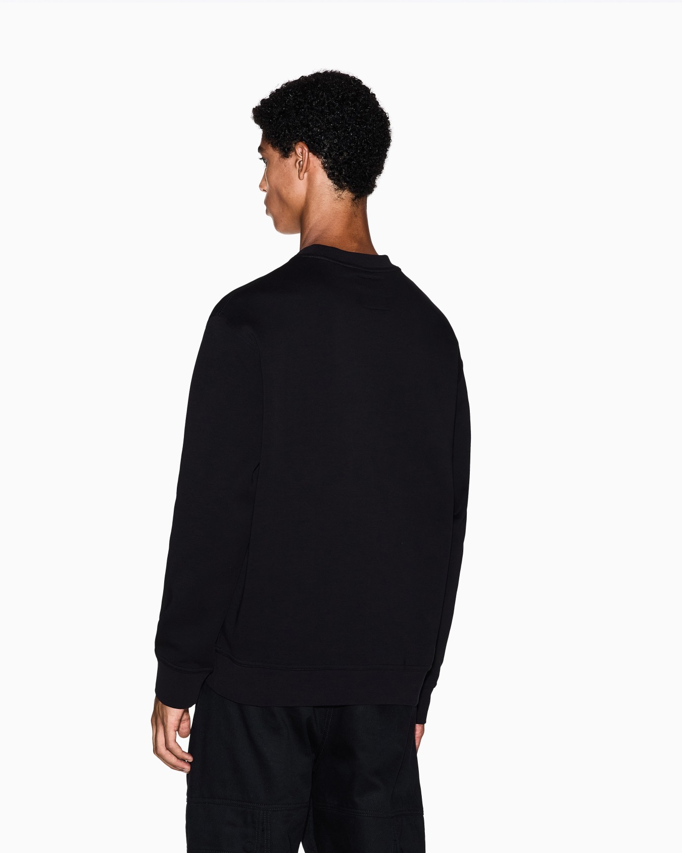 Crew Neck Sweatshirt with Logo Icon — profile view