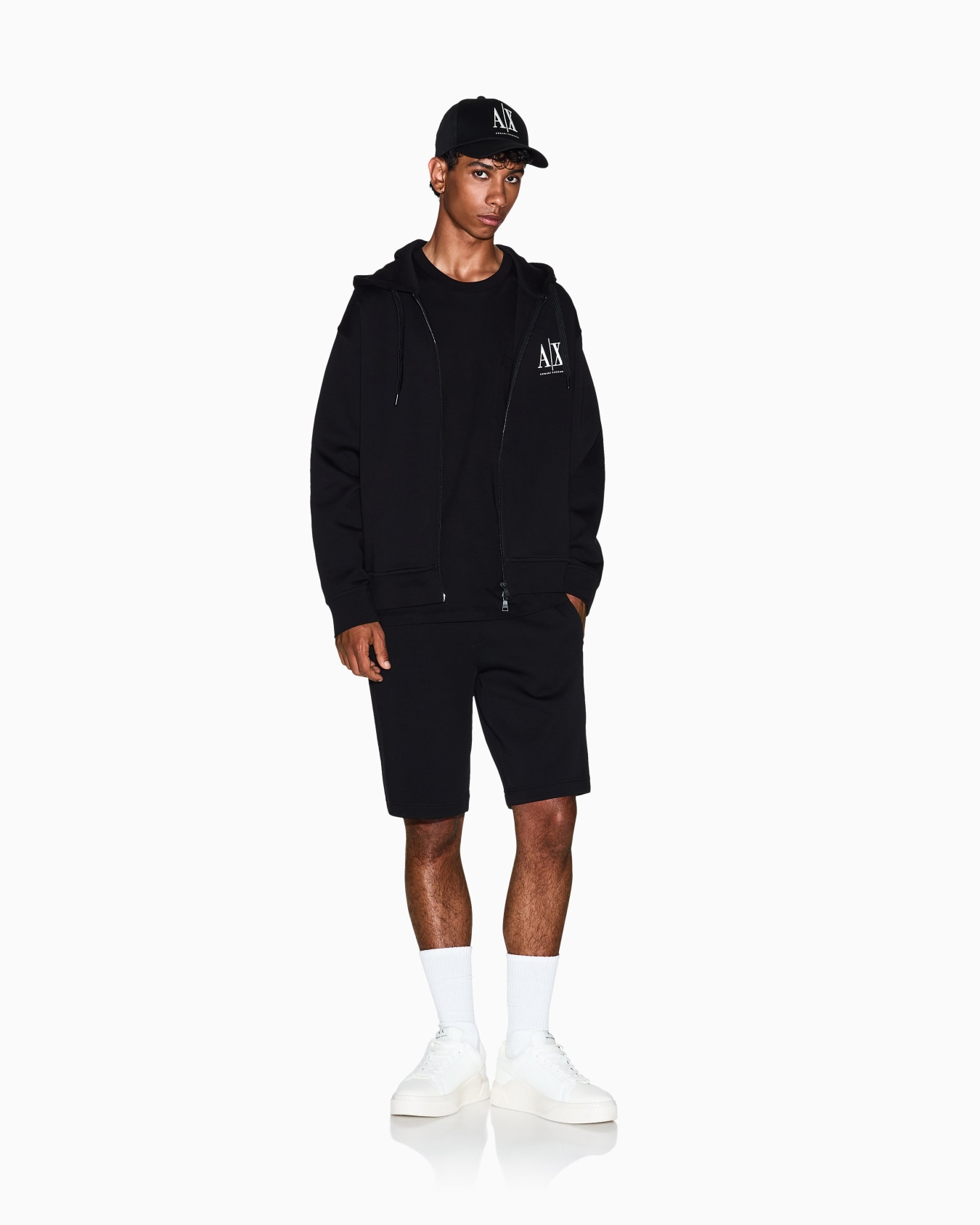 Full-Zip Hoodie with Logo Icon — detail view
