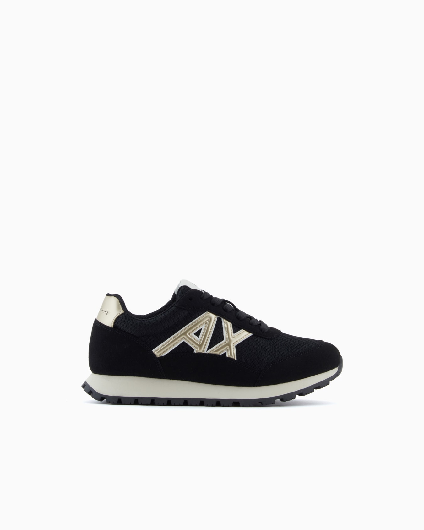 Mesh and Microsuede Sneaker