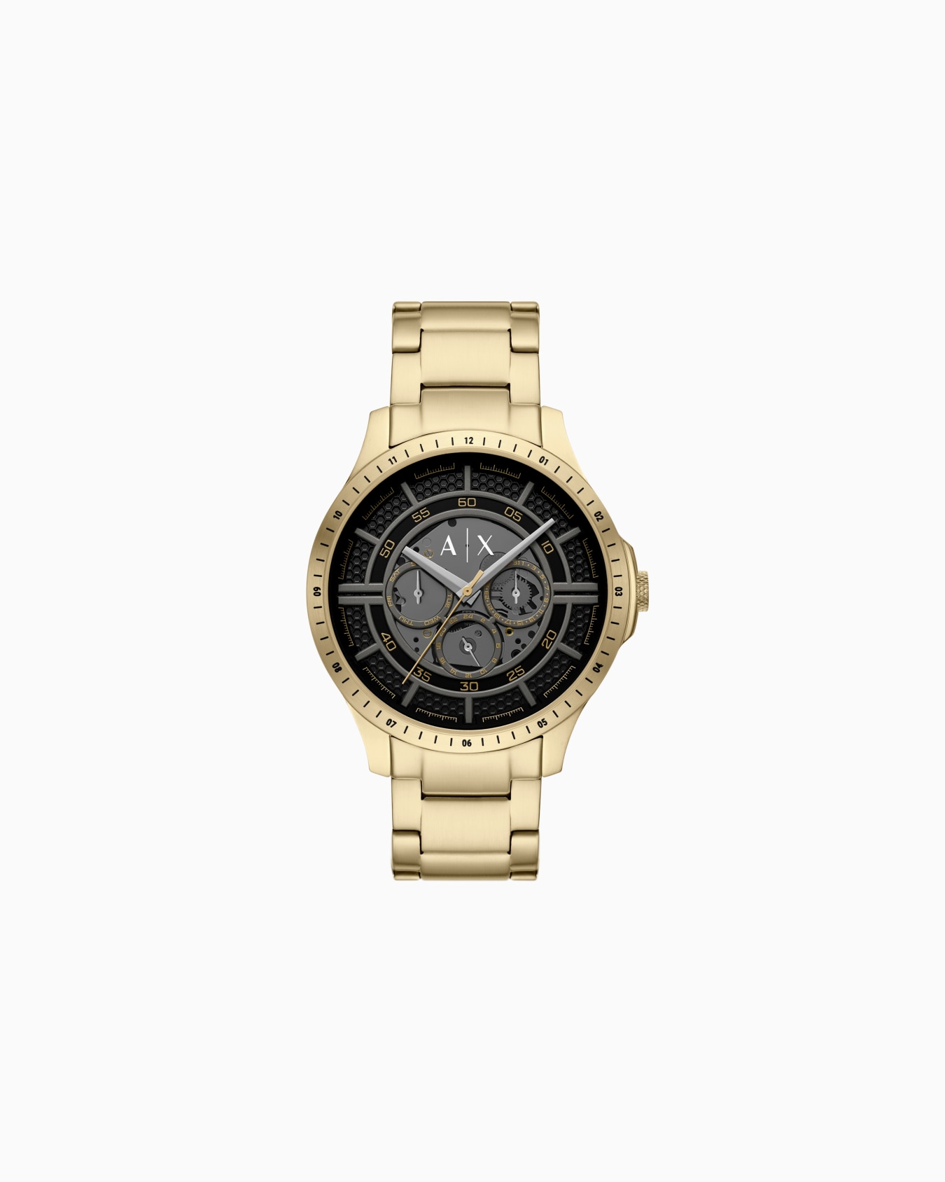 Multifunction Gold-Tone Stainless Steel Watch