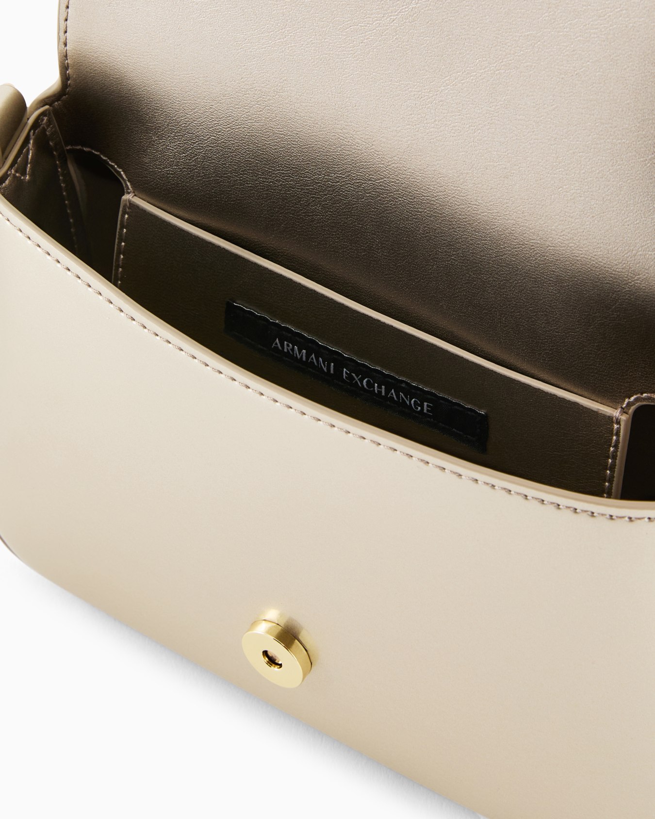 Small Shoulder Bag with Logo — angle view