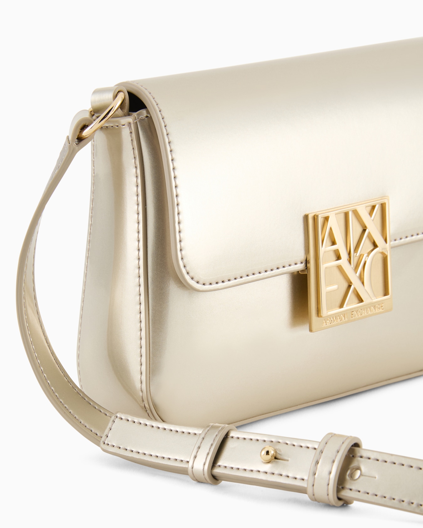 Small Shoulder Bag with Logo — profile view