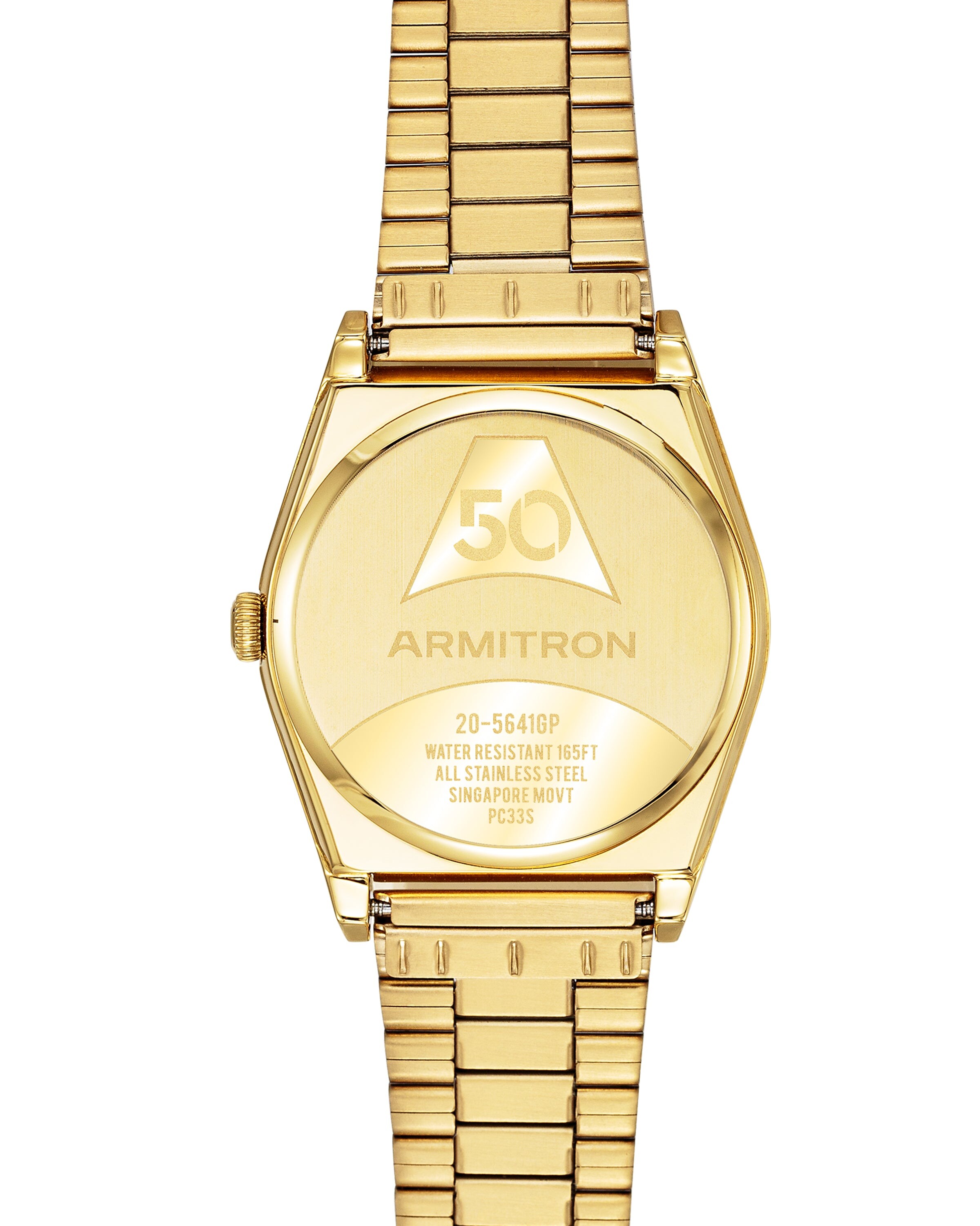 Caseback and bracelet view