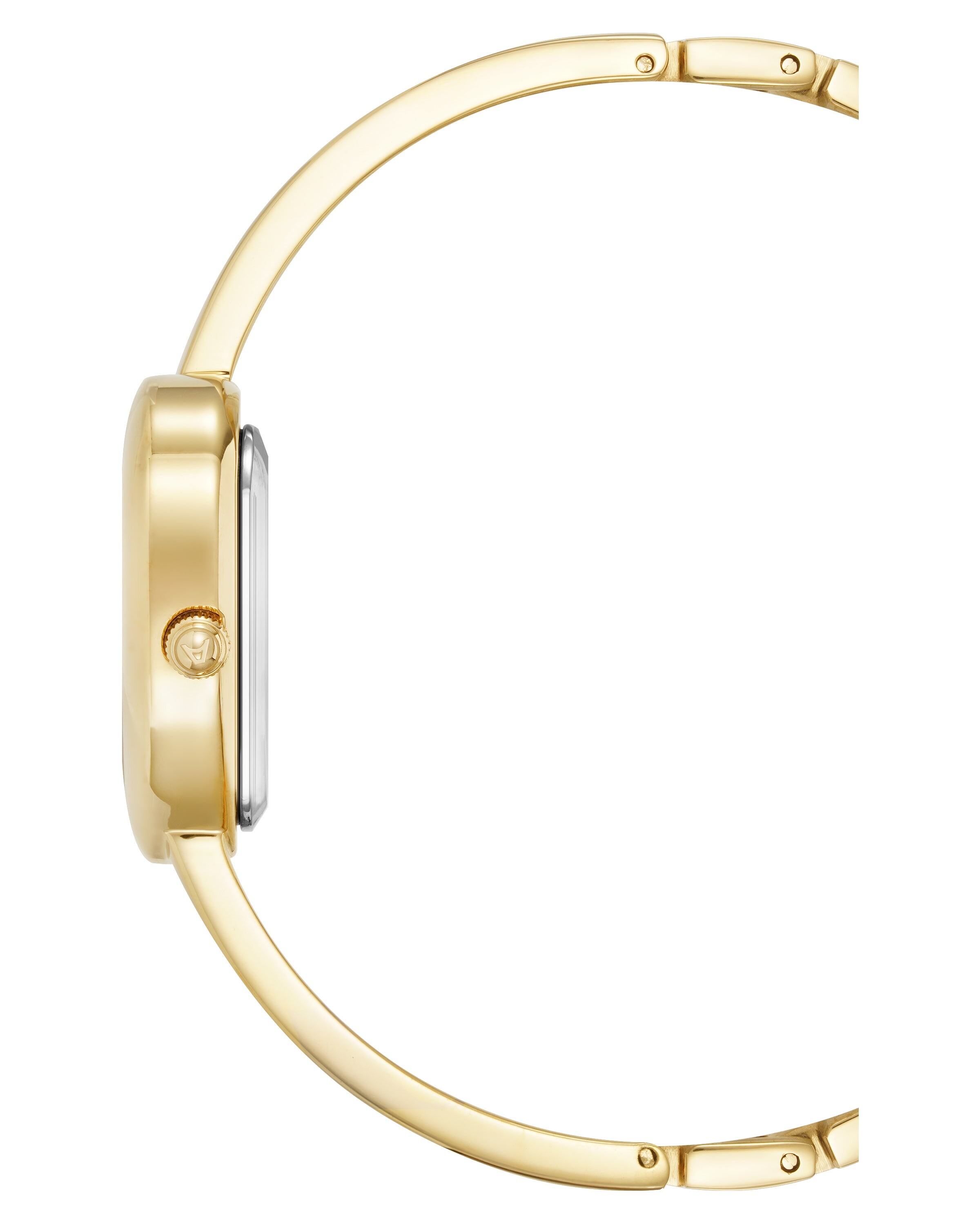 Gold and black heart bangle