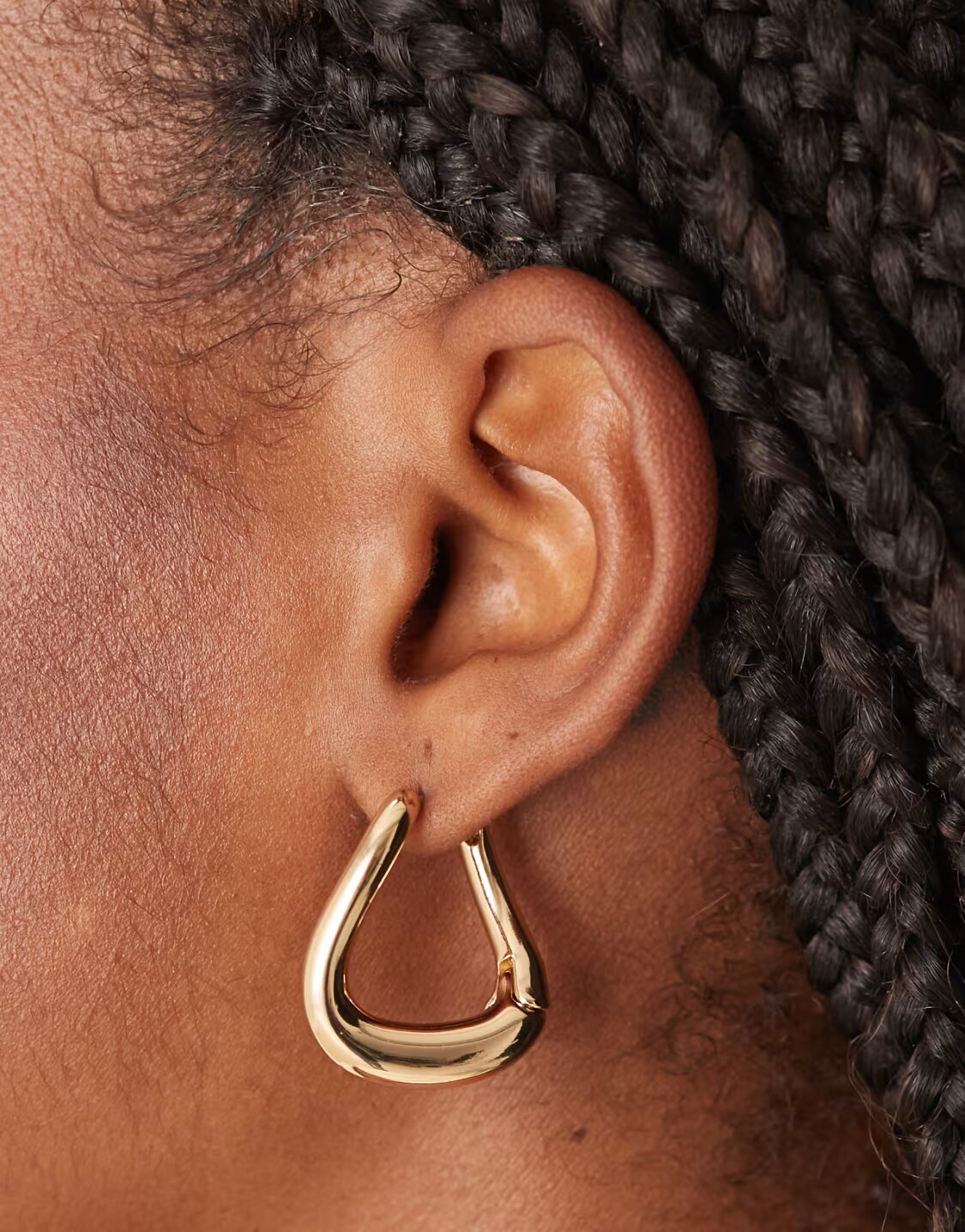 ASOS DESIGN Twisted Hoop Earrings