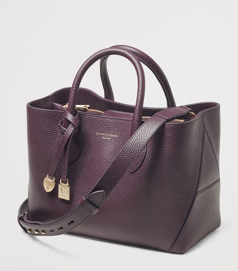 Midi scale in purple leather
