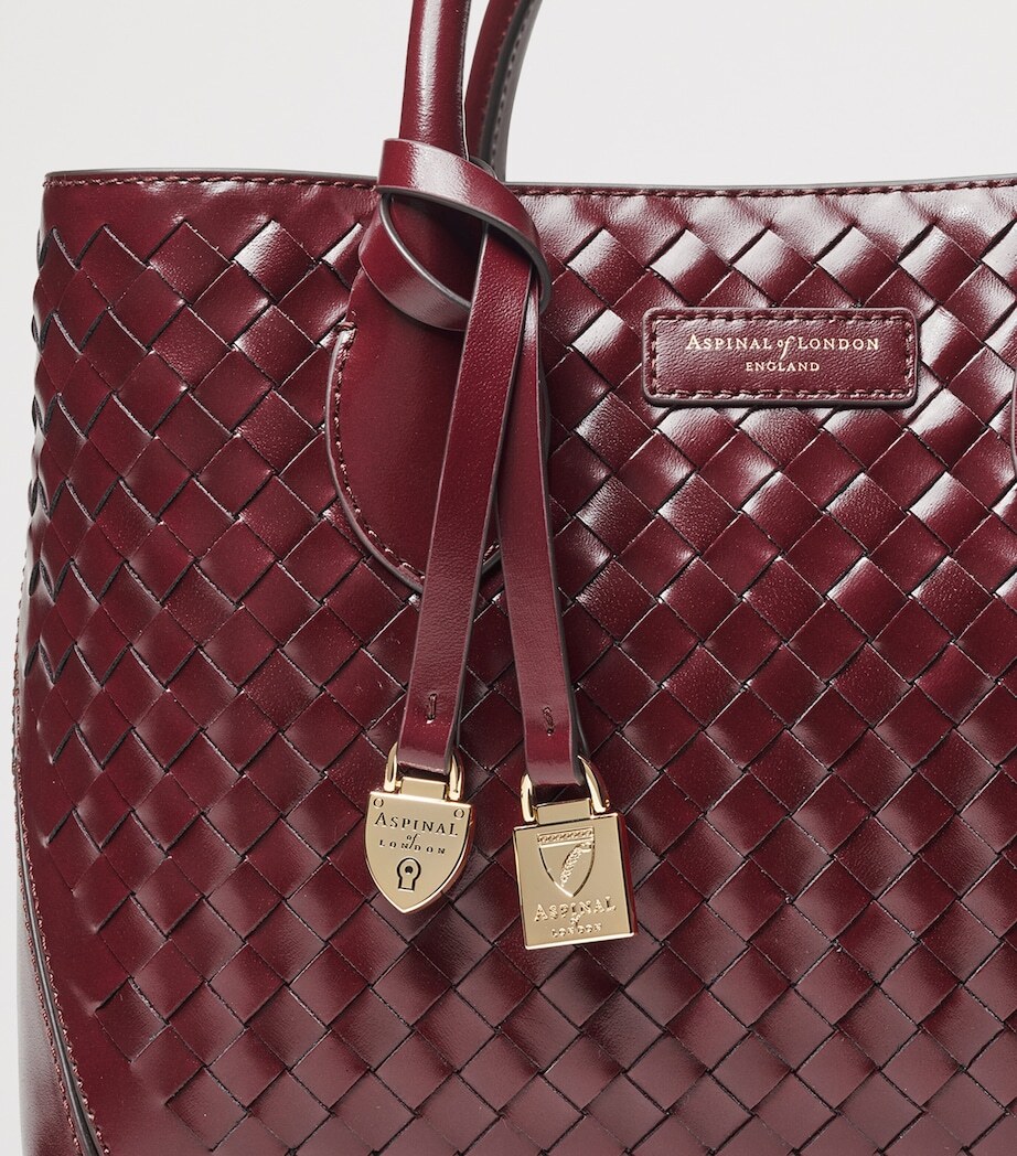 Merlot woven-leather angle