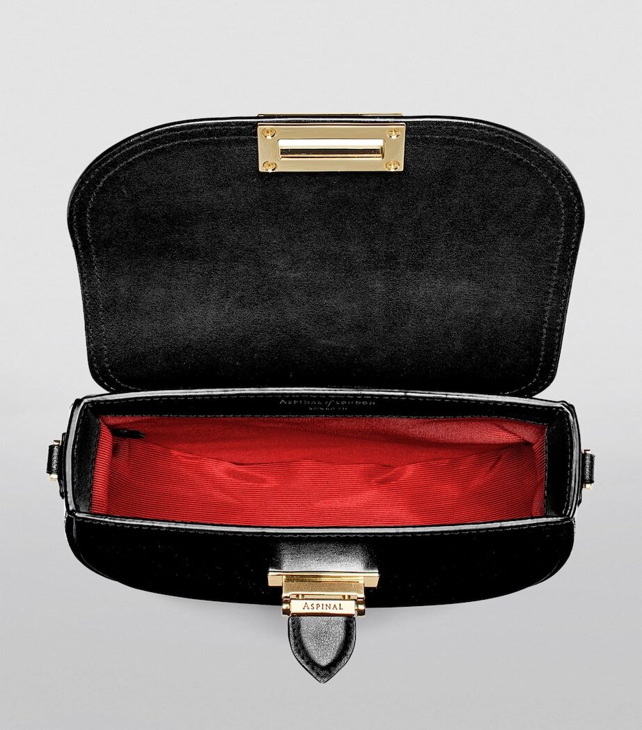 Black velvet and leather version