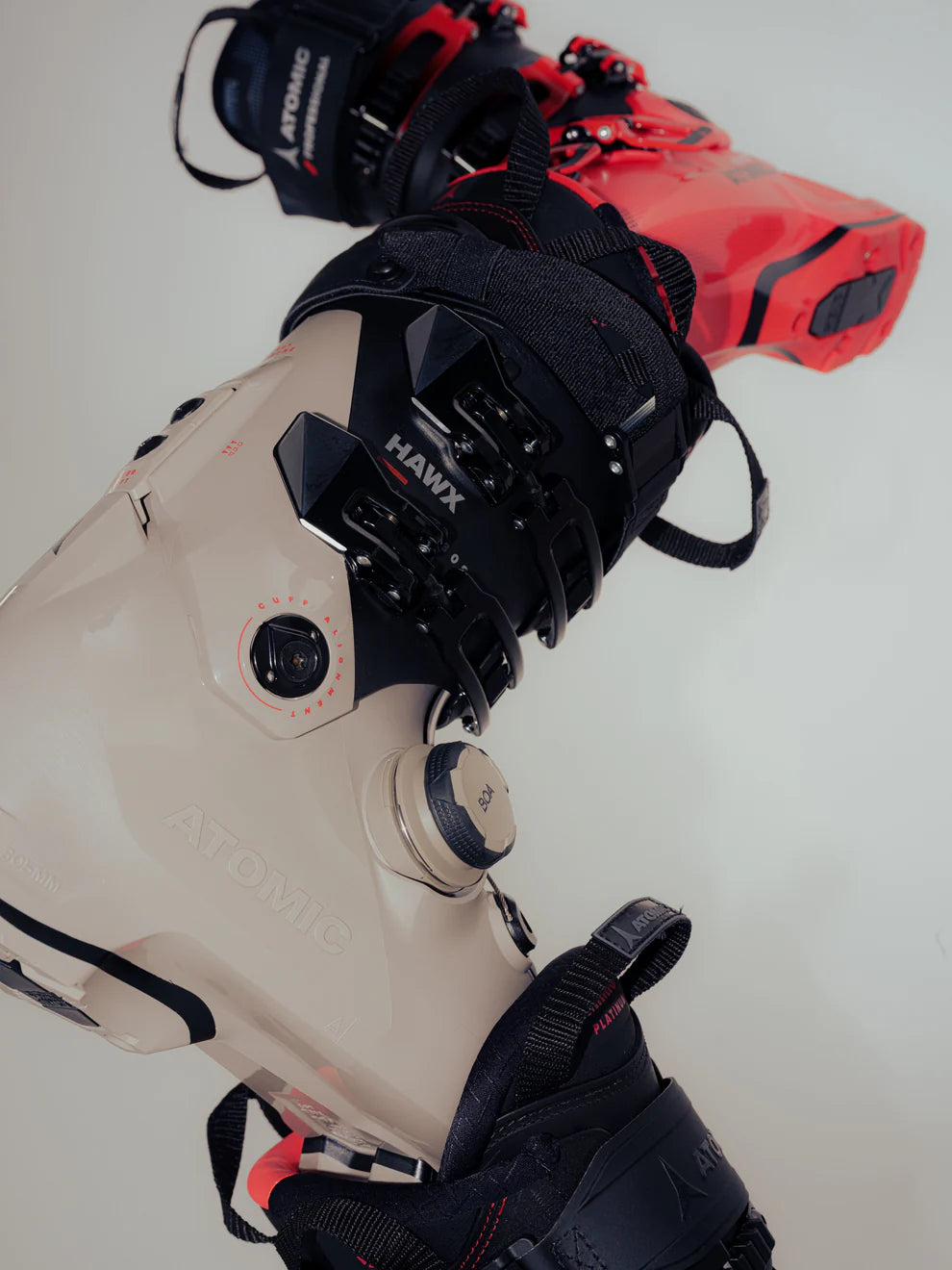paired boots