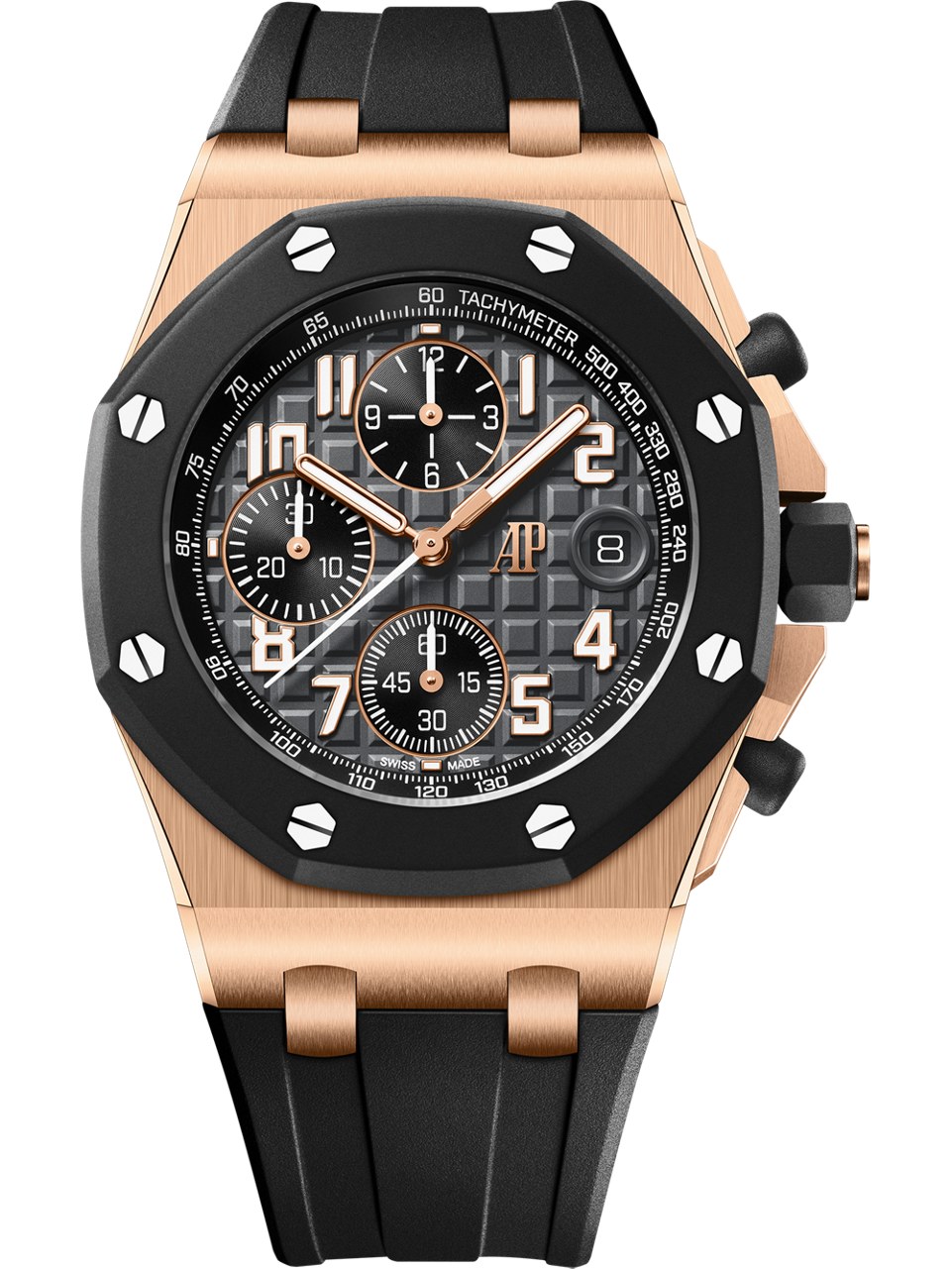 Pink-gold and black Offshore chronograph expression