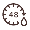 48-hour moisture badge