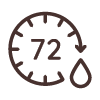 72-hour moisture badge