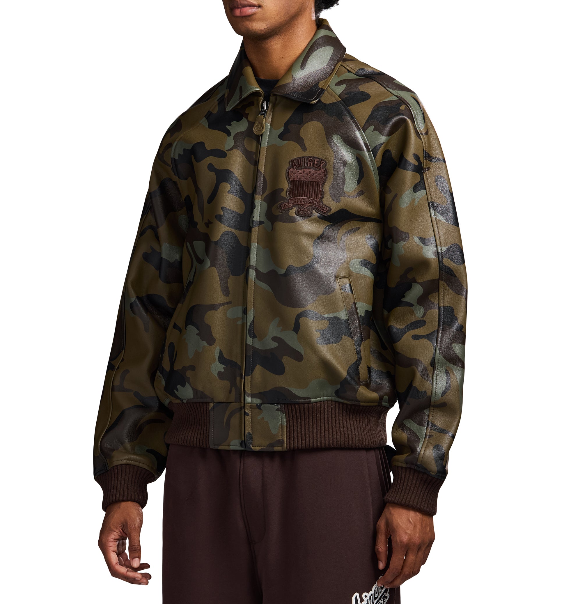 side view with bomber ribbing