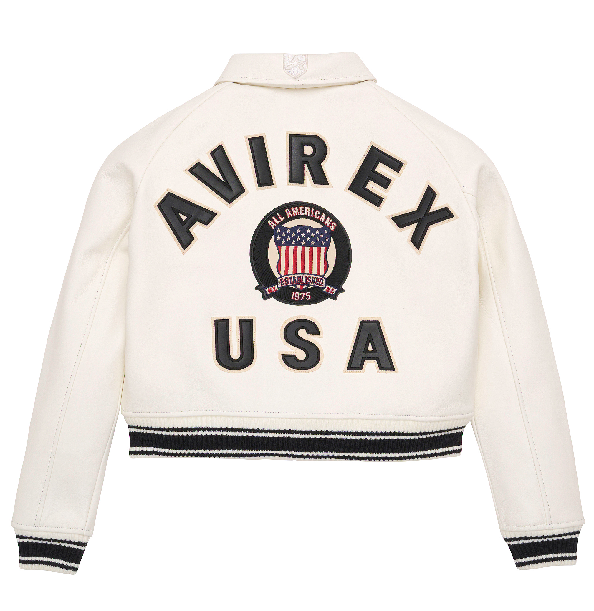 flat back with cropped bomber proportions