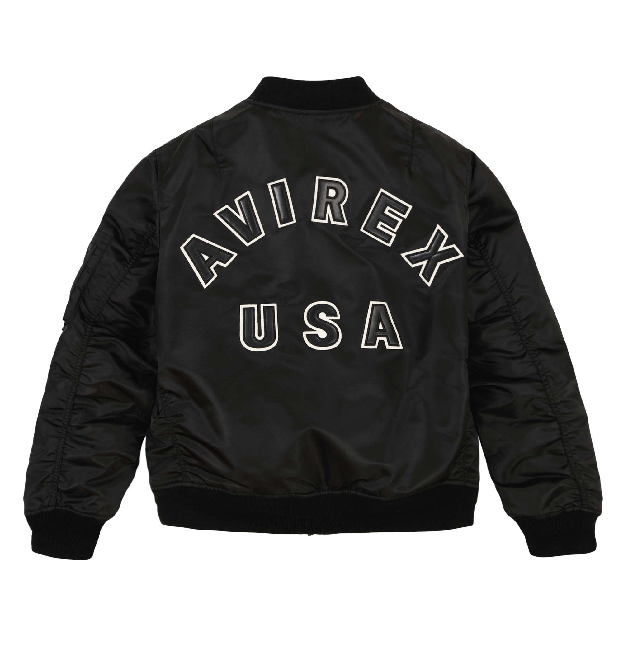 back flat with Avirex patch art