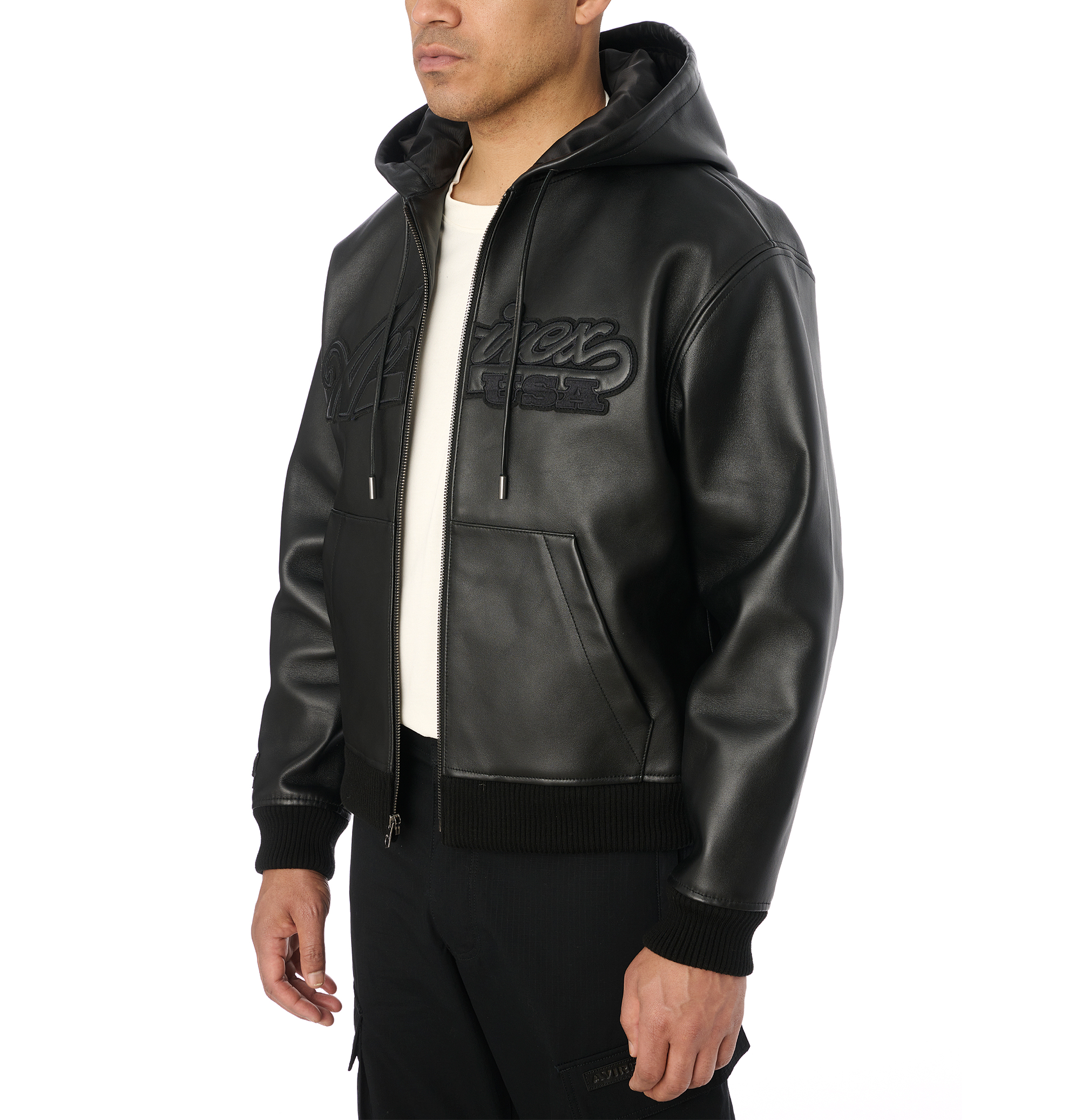 side view with hood volume