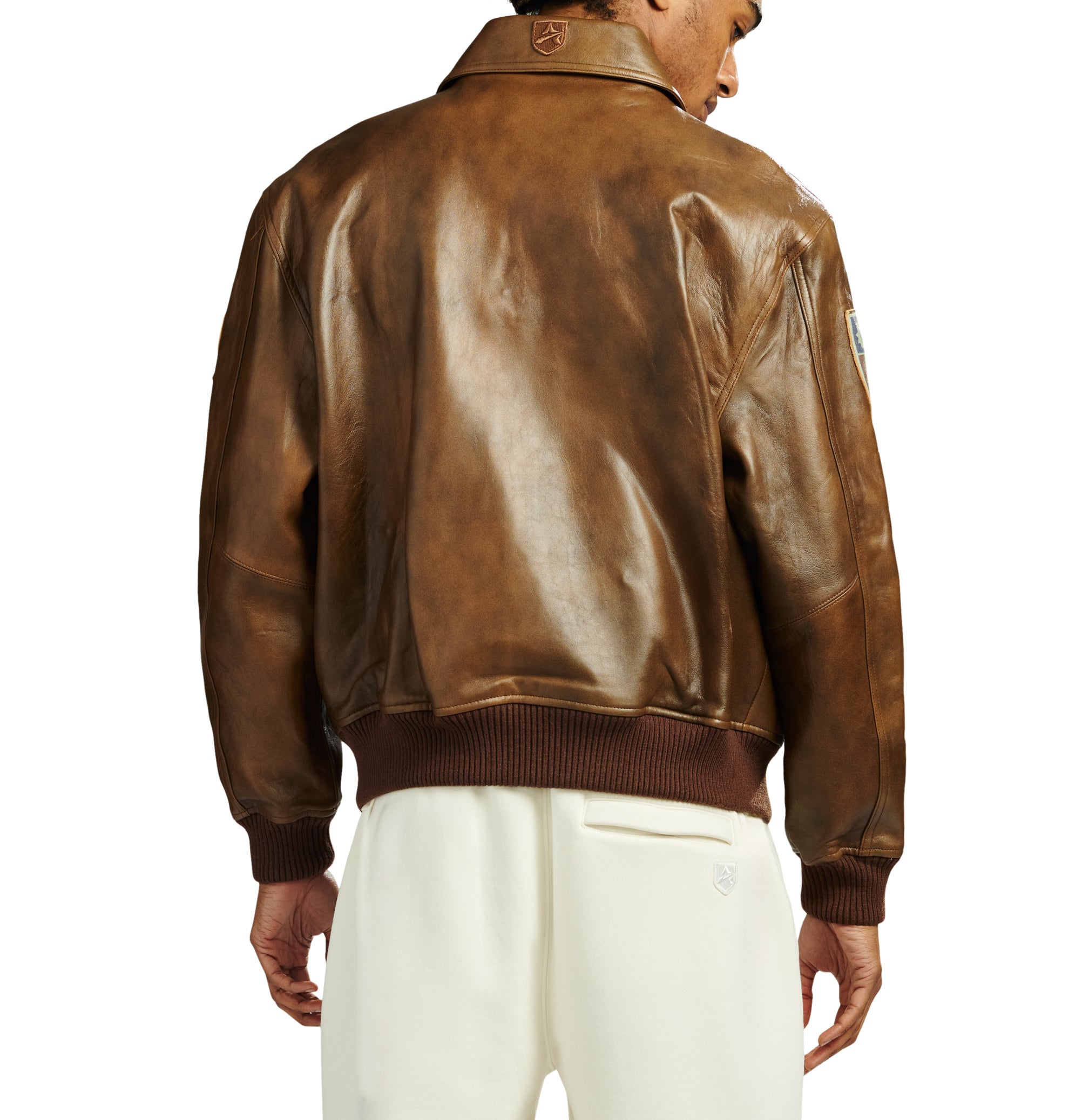 back view with large flight graphics