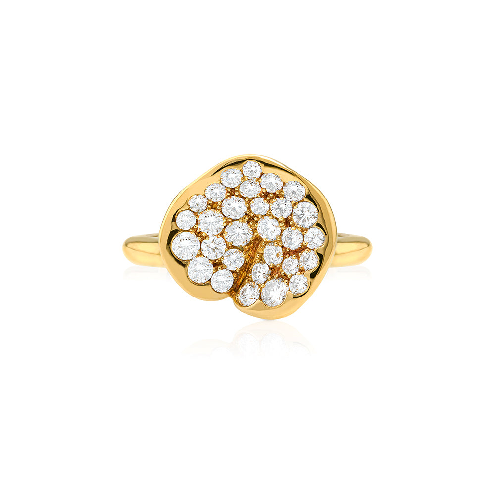 Lotus Diamond Ring