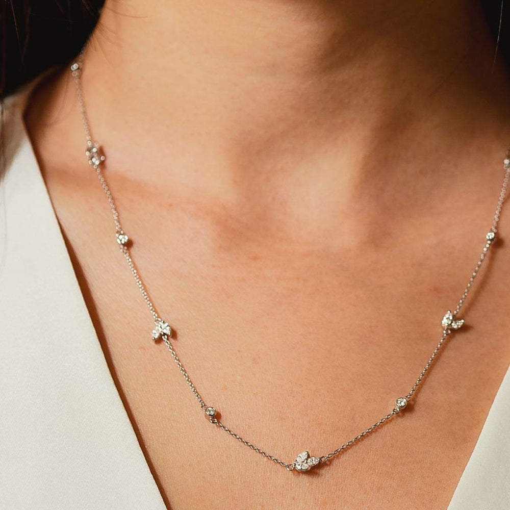 Layered Marquise Mist necklace styling