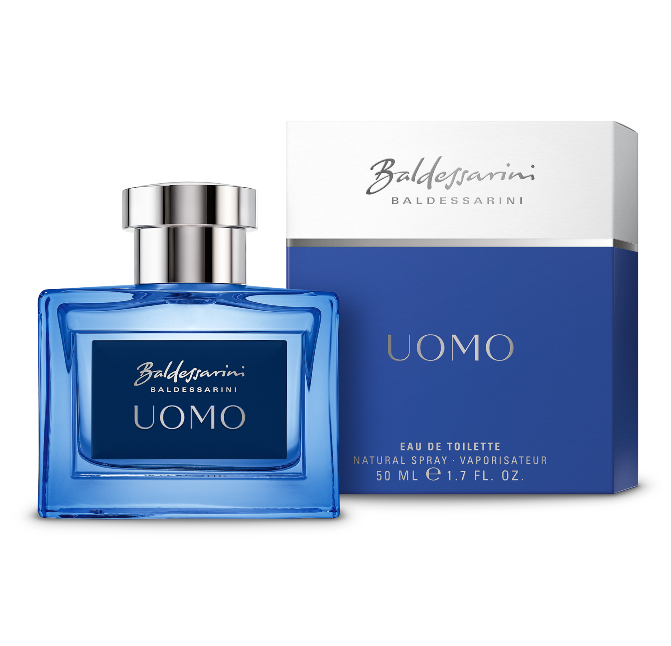 Bottle and box presentation for Uomo
