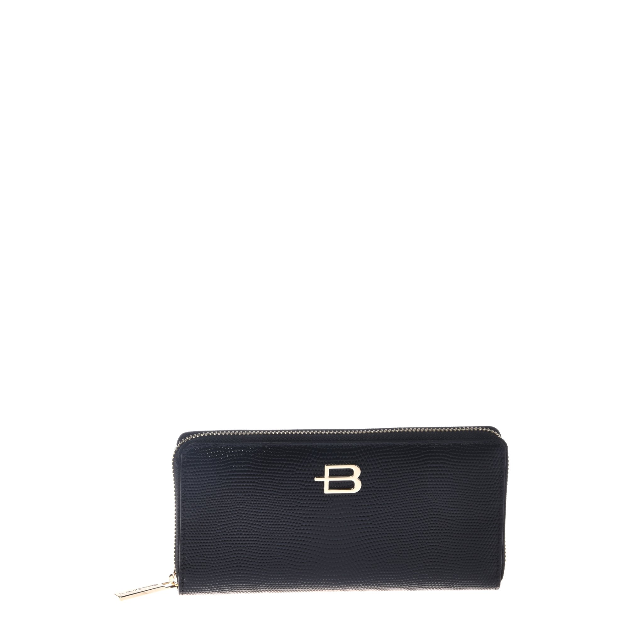 Black lizard print wallet