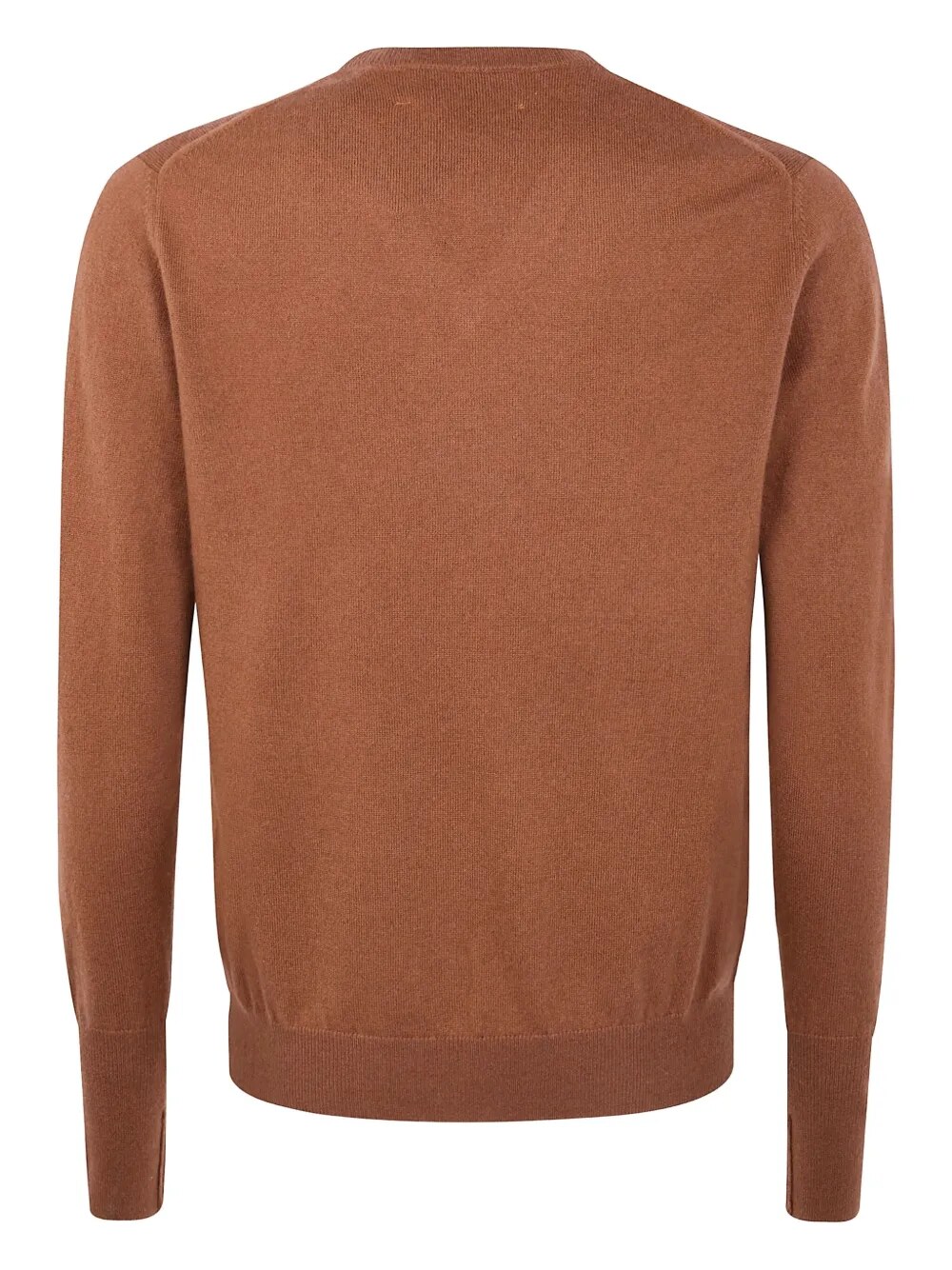 Back view showing the plain knit body
