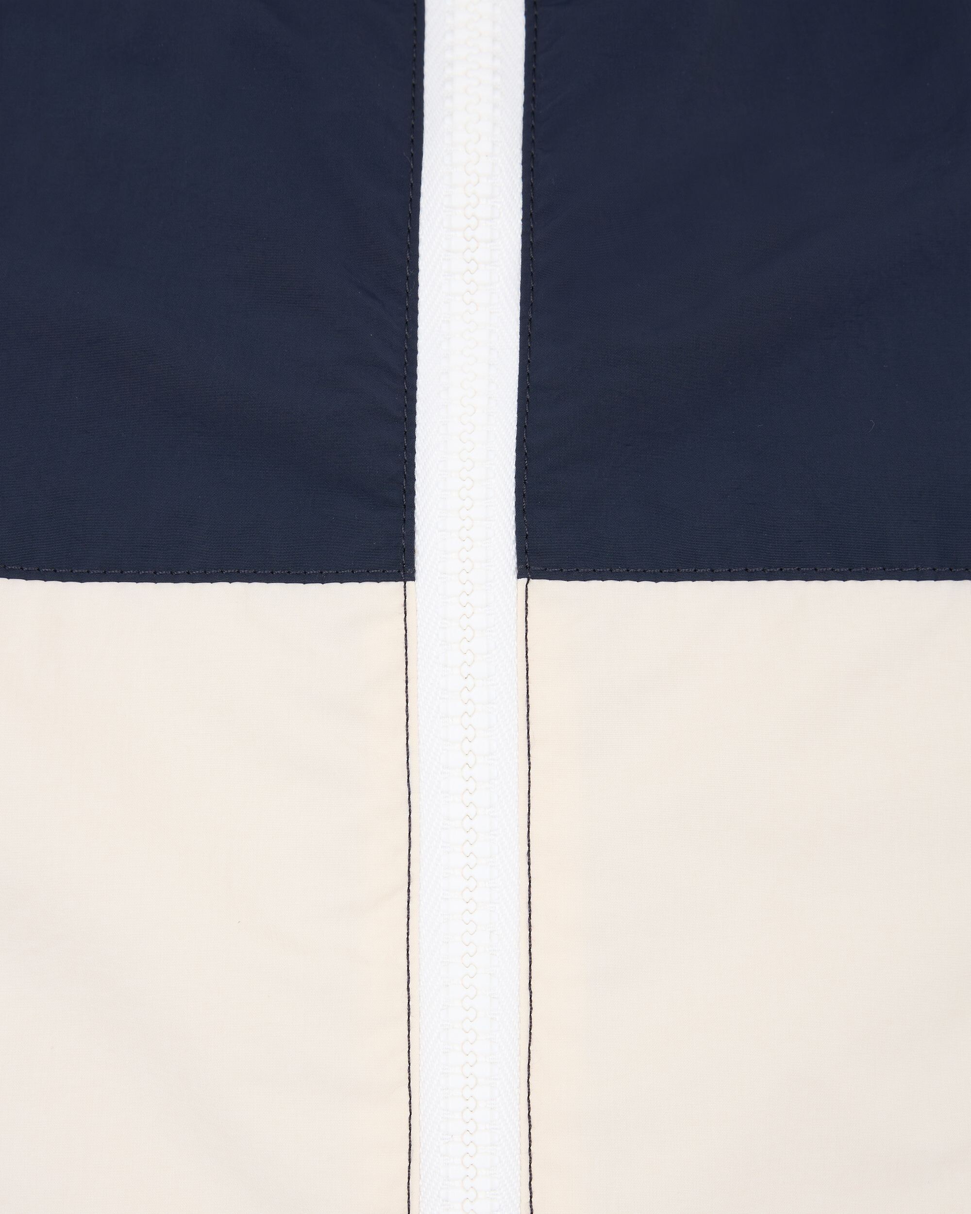 Close-up of two-tone nylon seam