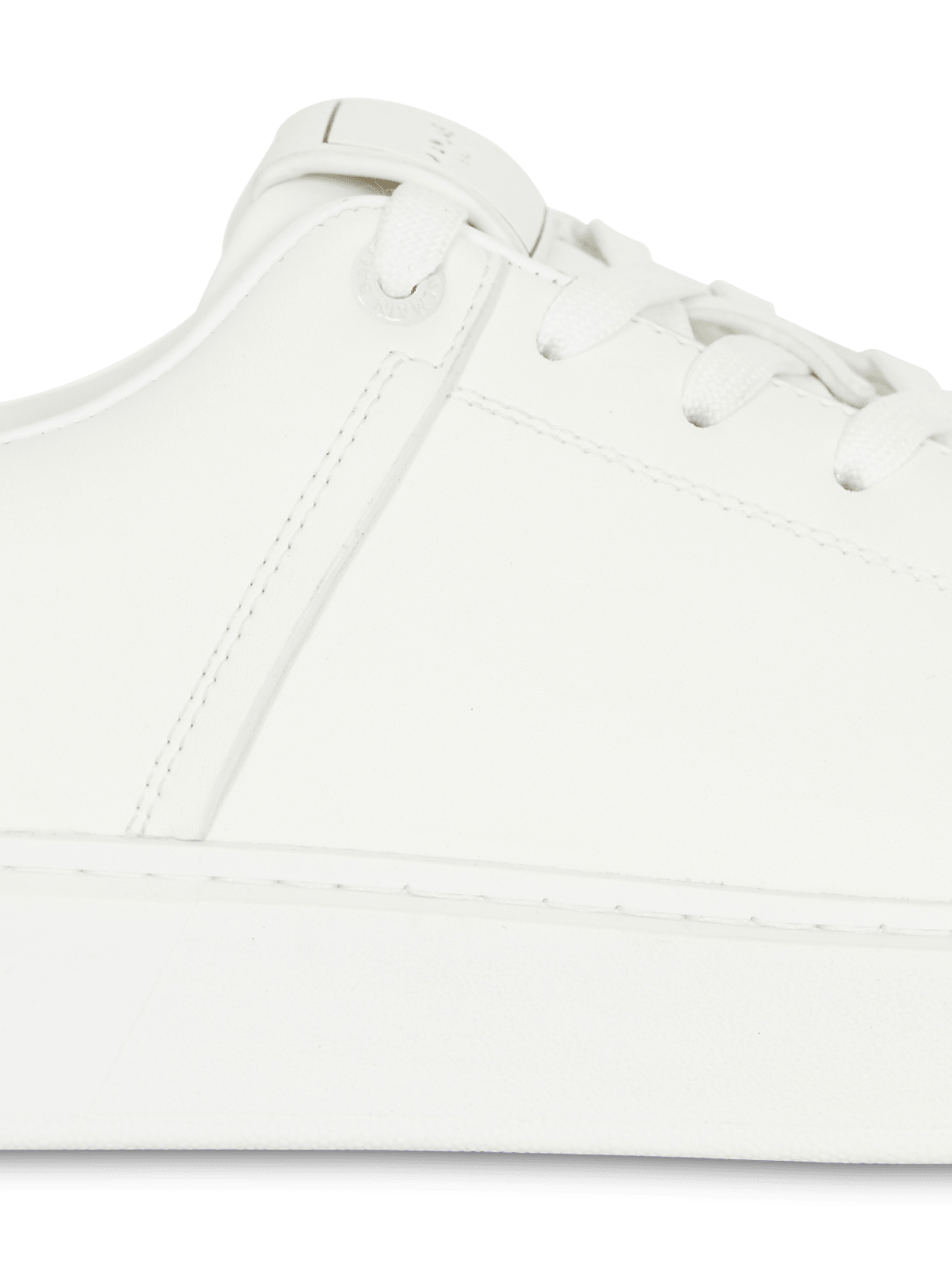 Side detail of the clean calfskin upper and cupsole