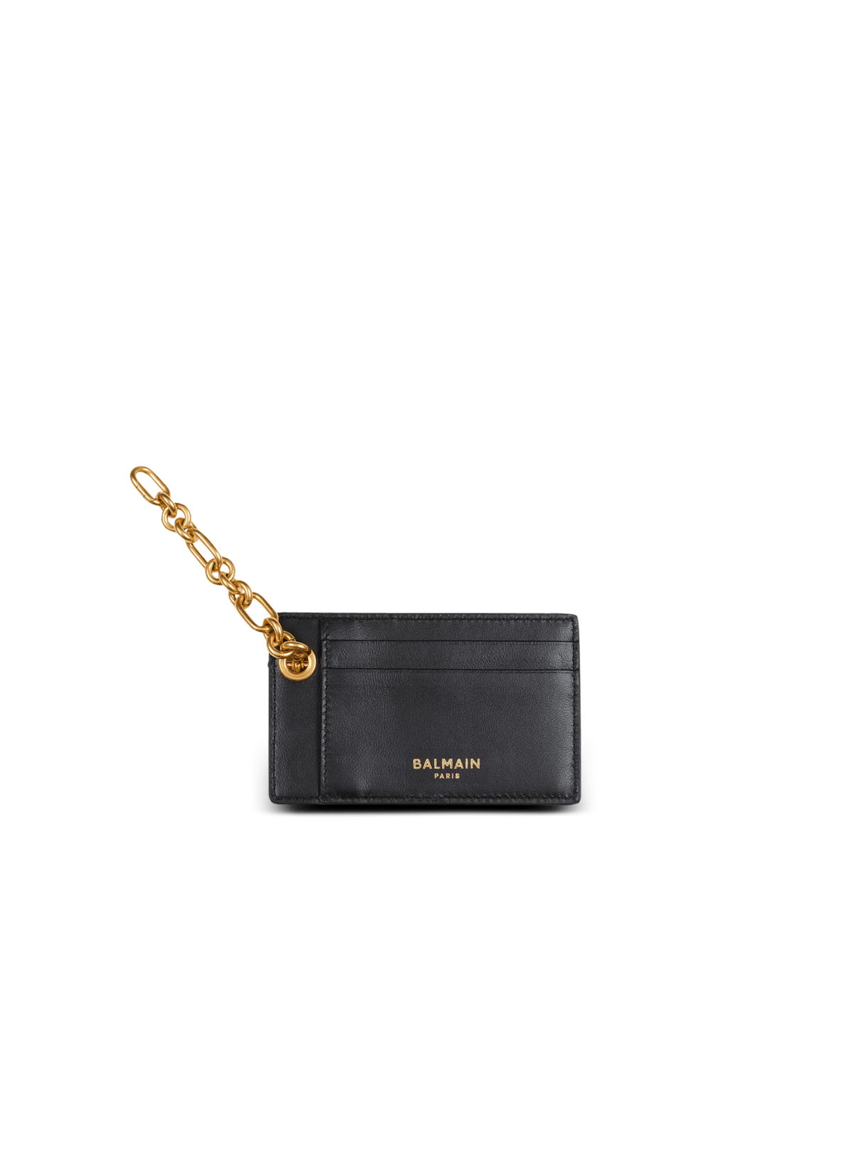Leather reverse with the gold BALMAIN PARIS lettering