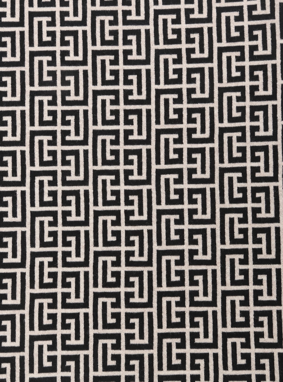 Macro of the woven PB labyrinth monogram
