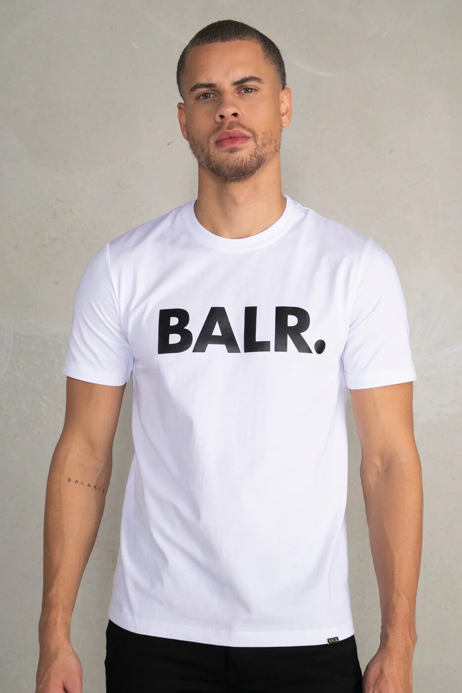 logo tee on body