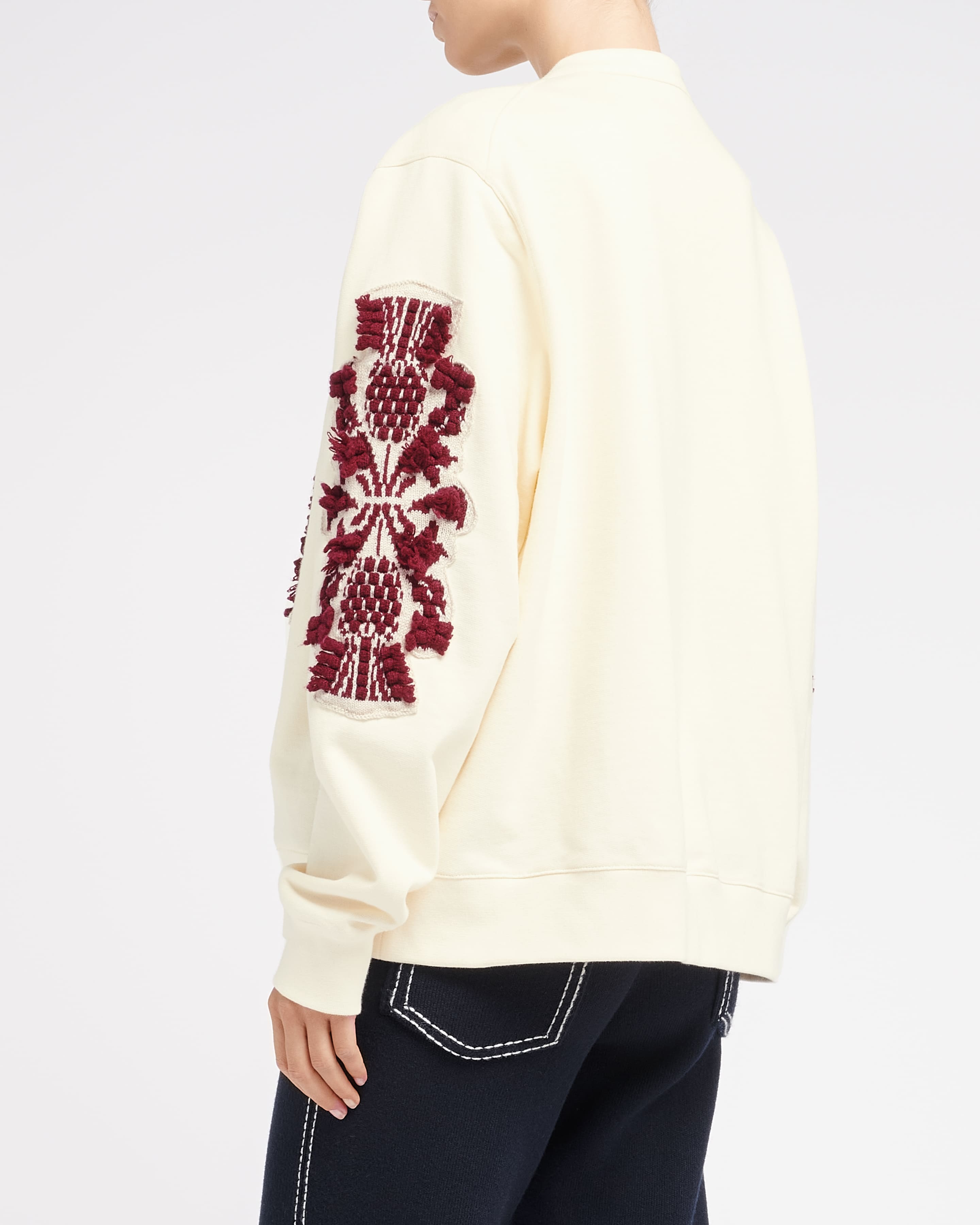 Cardigan in cotton with a cashmere B logo — back or alternate view