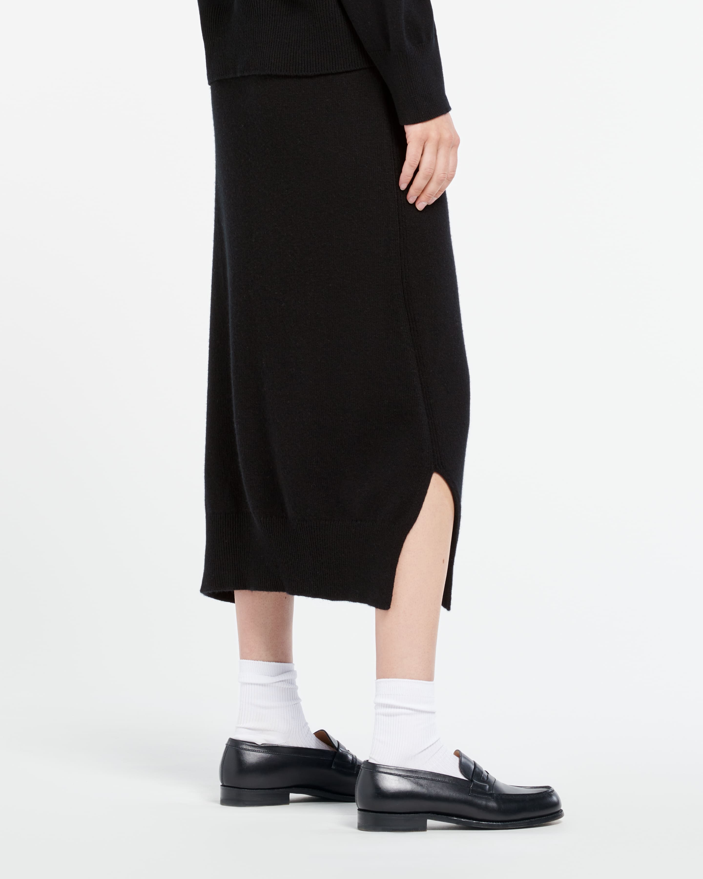 Iconic cashmere skirt — lookbook angle
