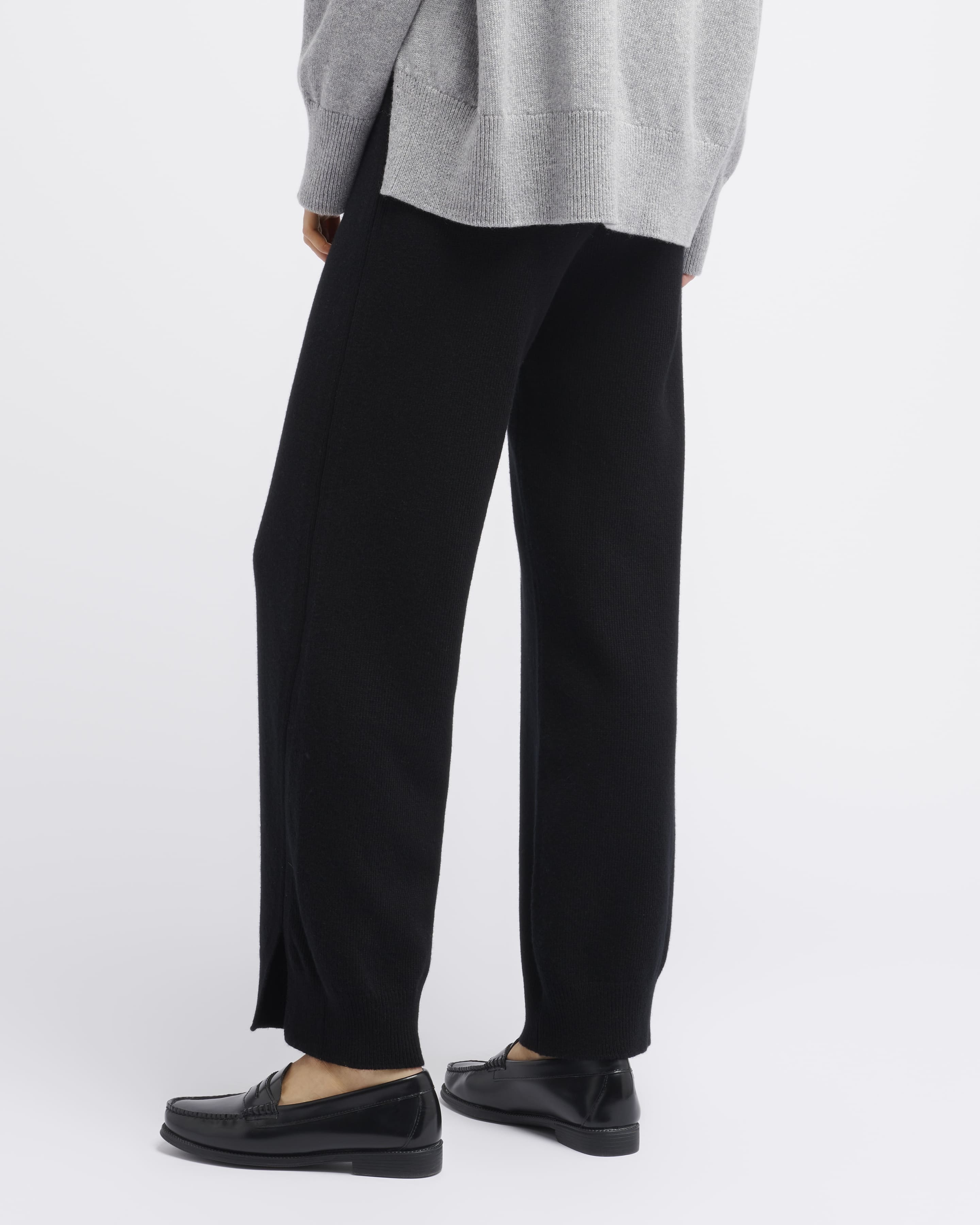 Iconic cashmere trousers — detail close-up